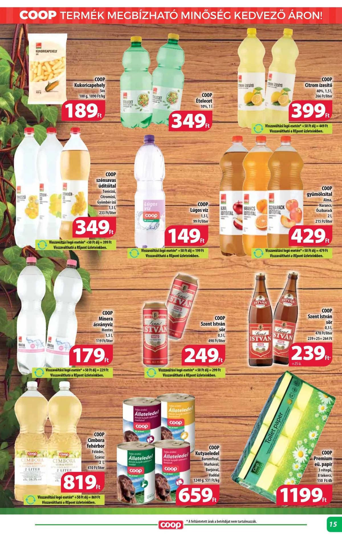 Coop akciós újság Alföld 10.17–10.22 – 15. oldal