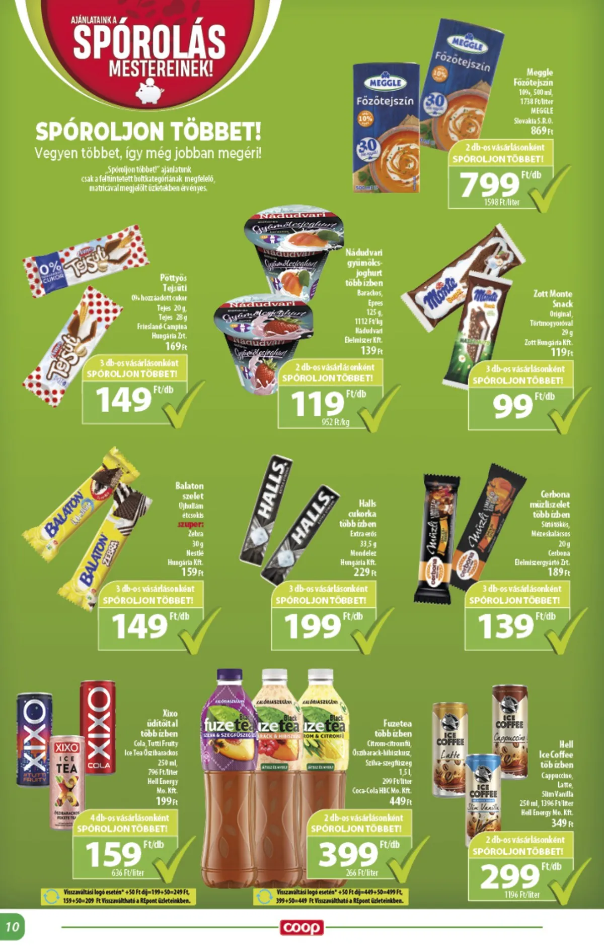 Coop akciós újság Alföld 10.24–10.30 – 10. oldal
