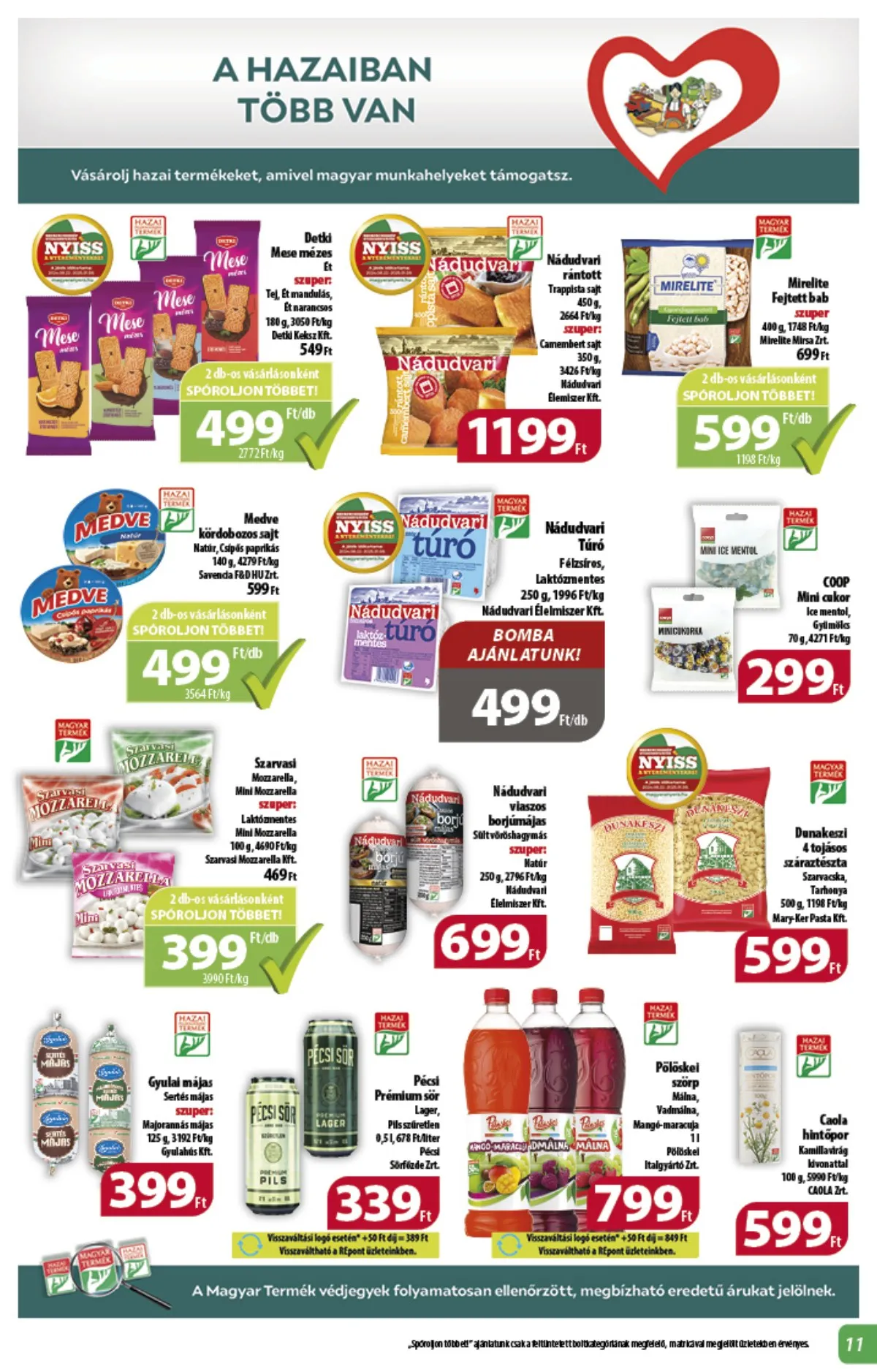 Coop akciós újság Alföld 10.24–10.30 – 11. oldal
