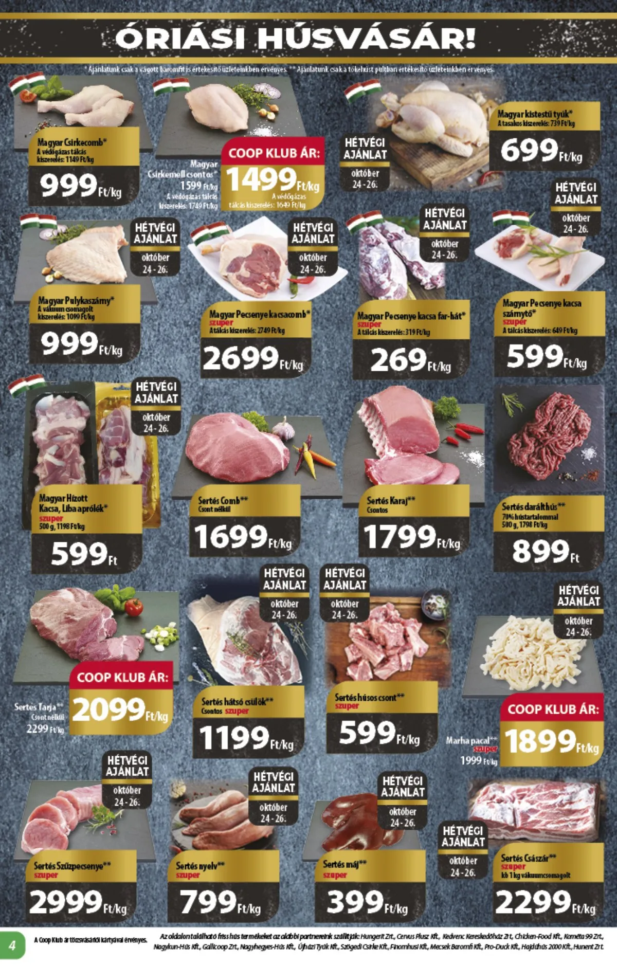 Coop akciós újság Alföld 10.24–10.30 – 4. oldal