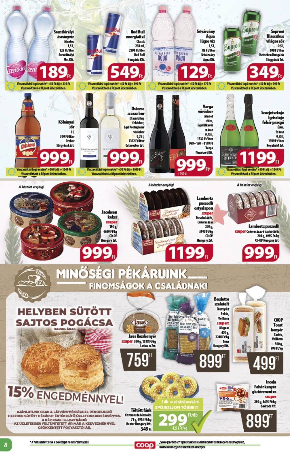 Coop akciós újság Alföld 10.24–10.30 – 8. oldal