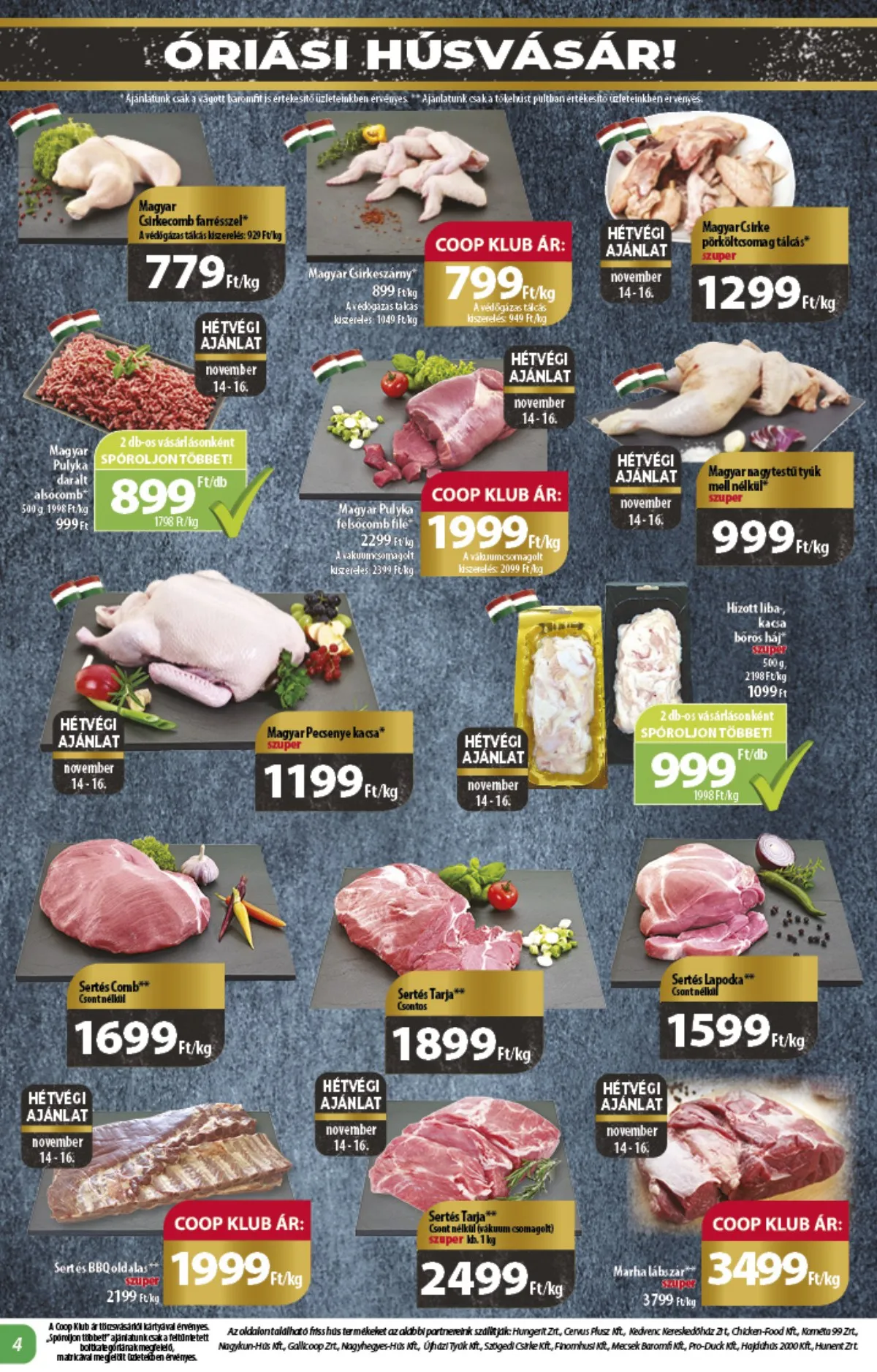 Coop akciós újság Alföld 11.14–11.20 – 4. oldal