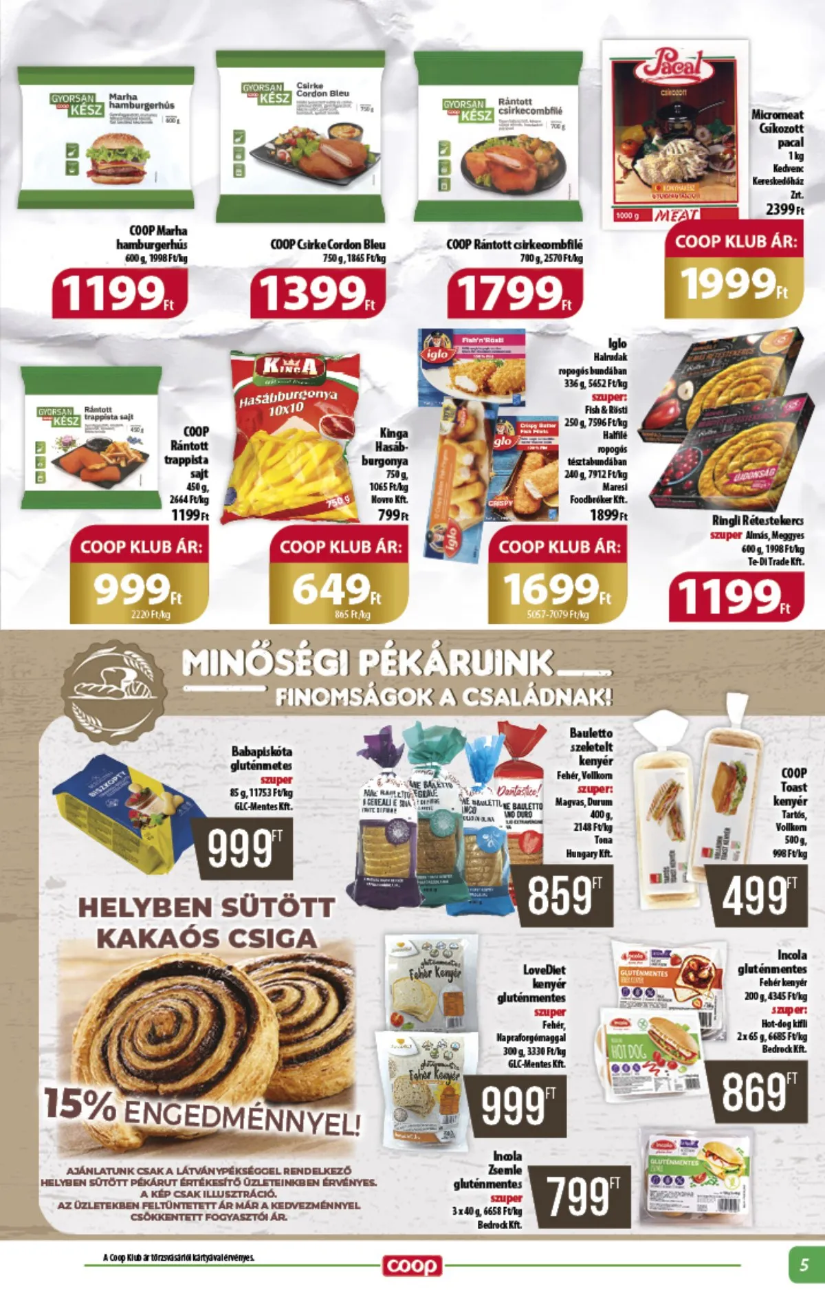 Coop akciós újság Alföld 11.14–11.20 – 5. oldal