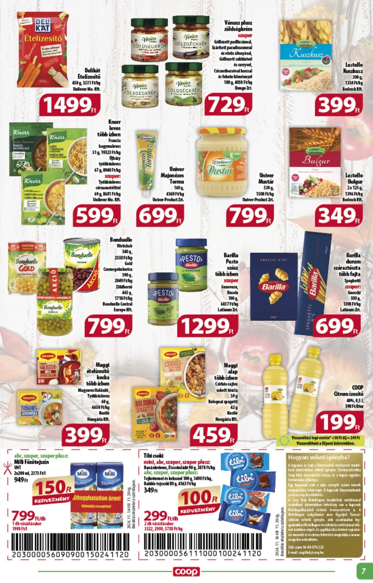 Coop akciós újság Alföld 11.14–11.20 – 7. oldal