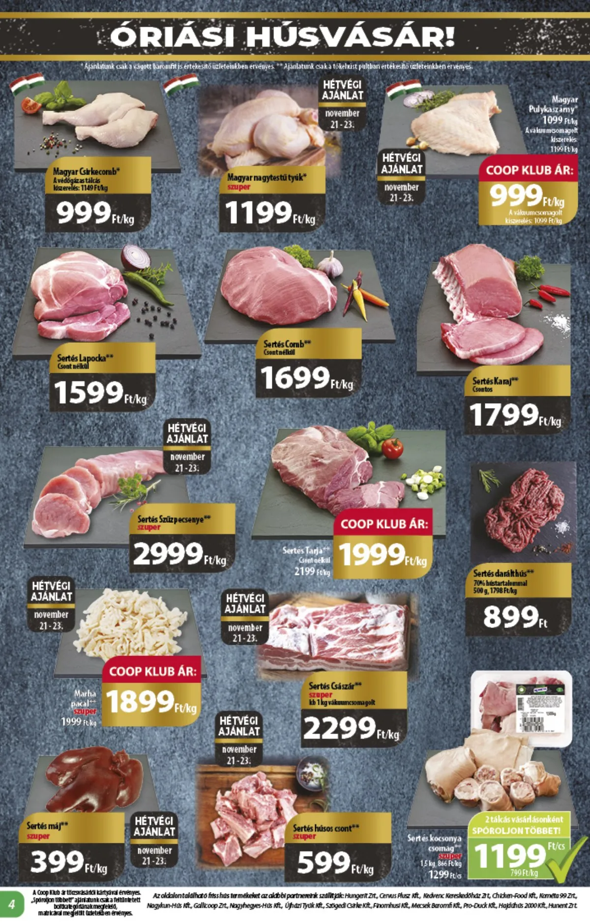 Coop akciós újság Alföld 11.21–11.27 – 4. oldal