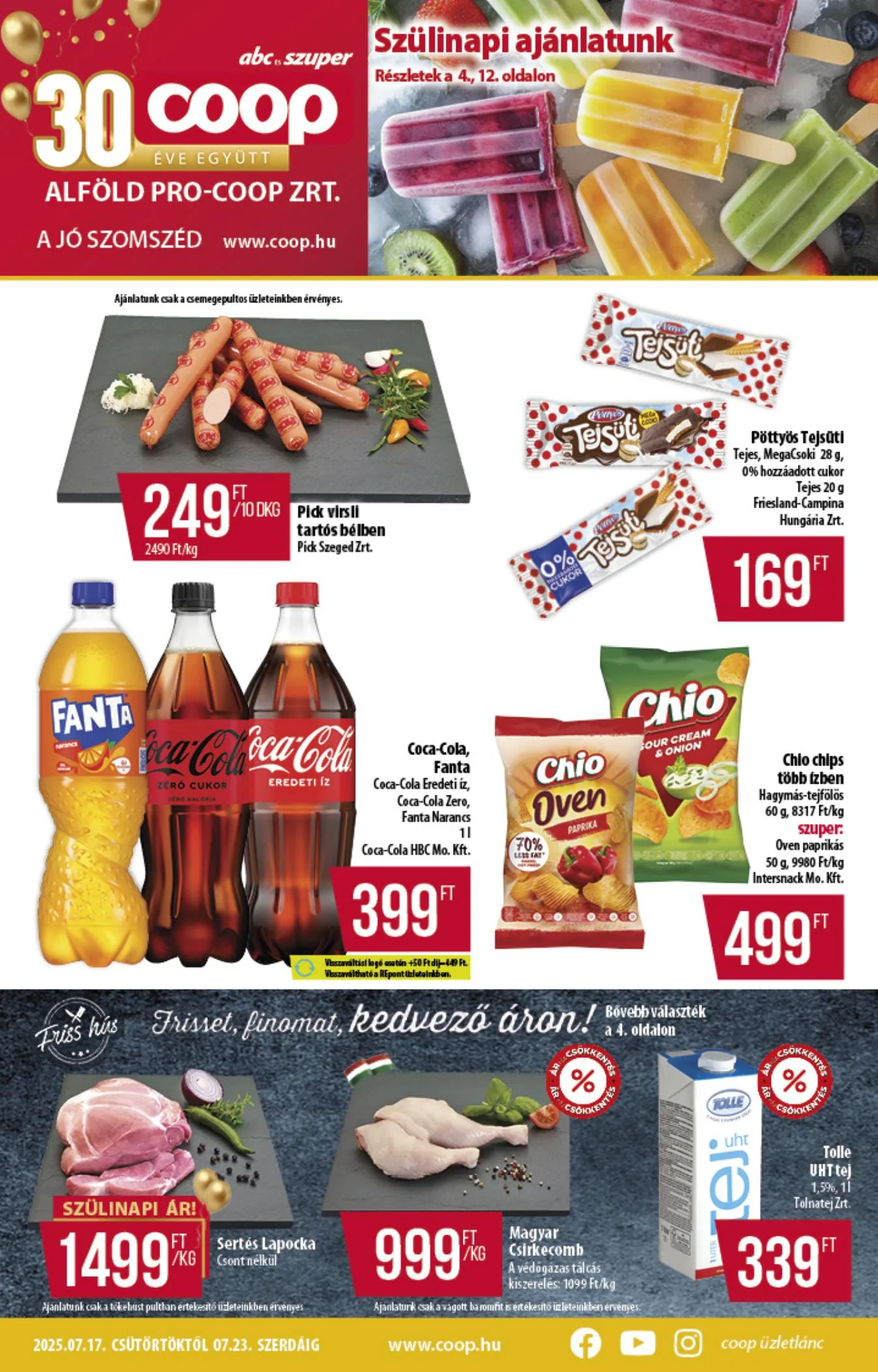 Coop akciós újság Alföld 07.17–07.23
