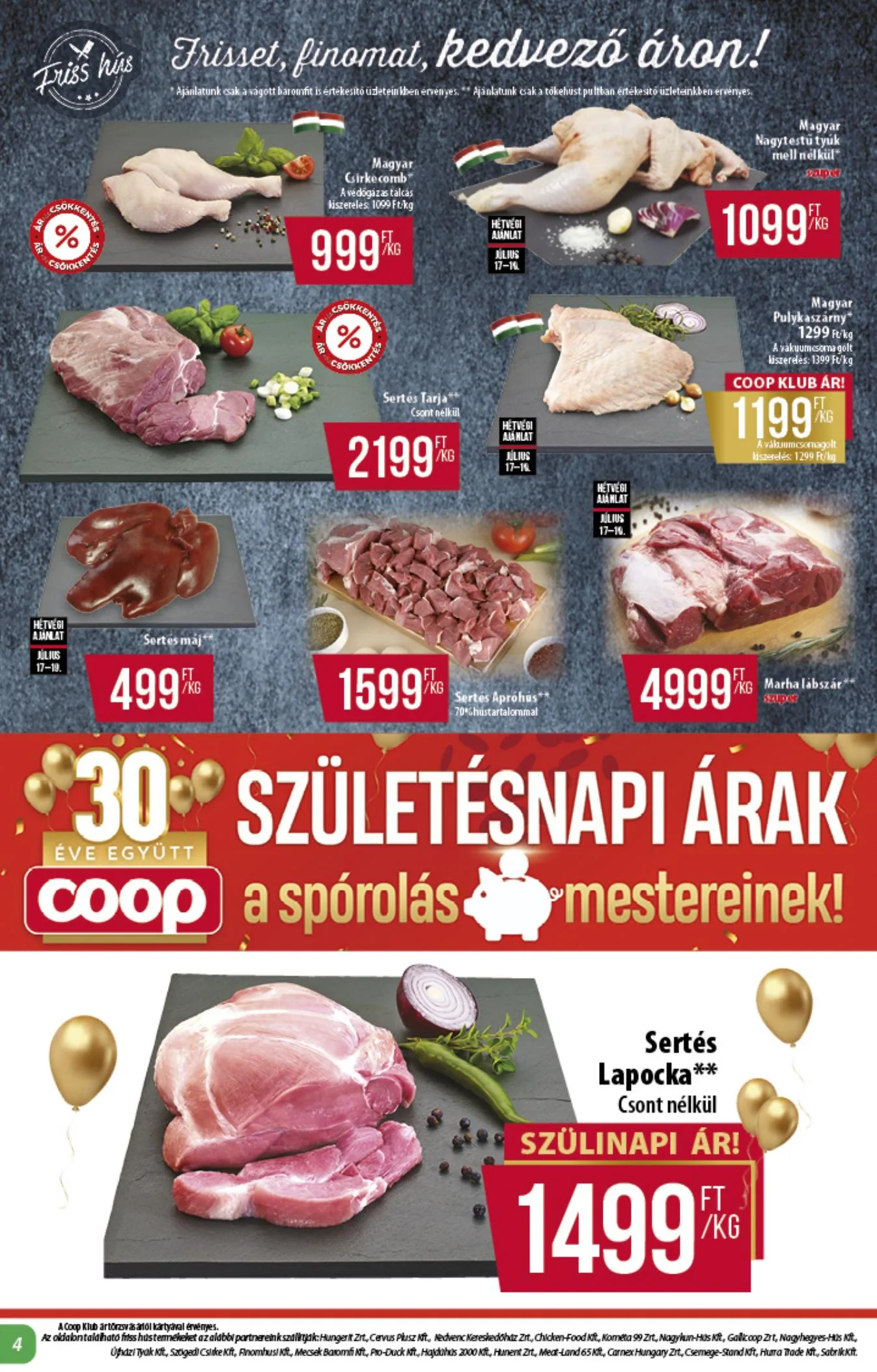 Coop akciós újság Alföld 07.17–07.23 – 4. oldal