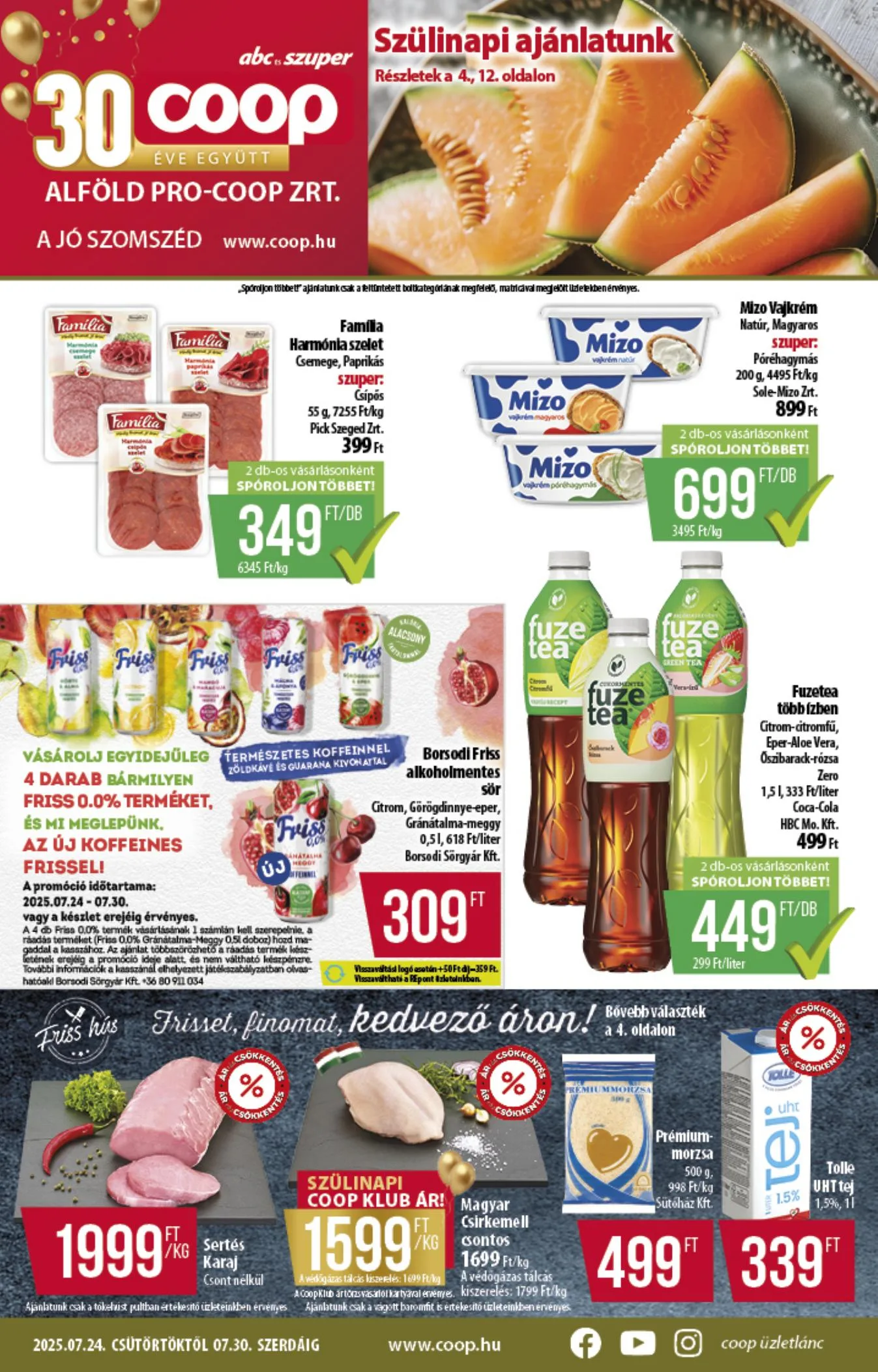 Coop akciós újság Alföld 07.24–07.30