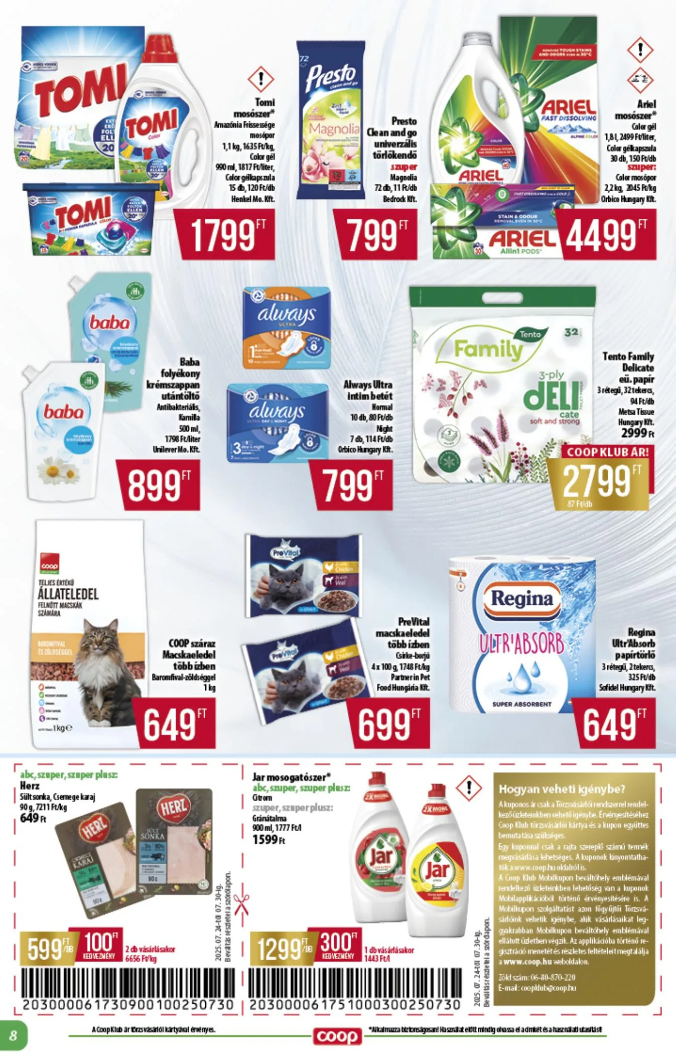 Coop akciós újság Alföld 07.24–07.30 – 8. oldal