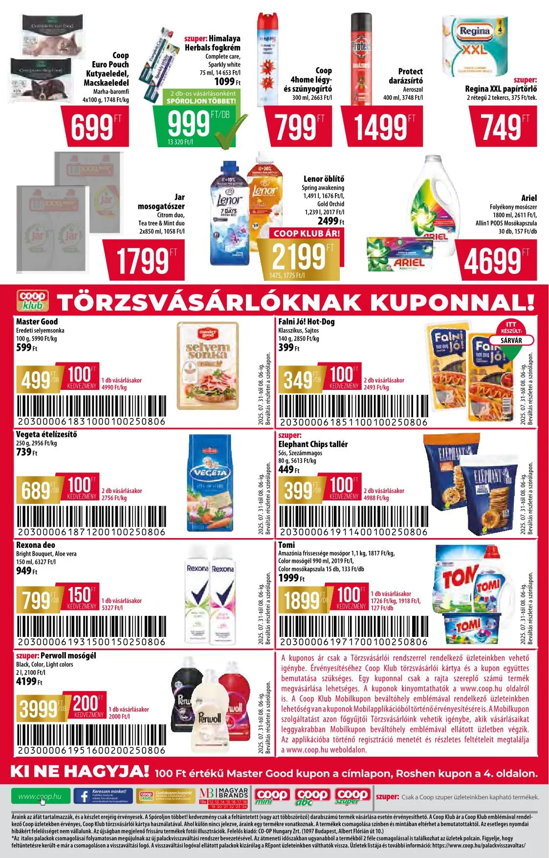 Coop akciós újság Alföld 07.31–08.06 – 8. oldal
