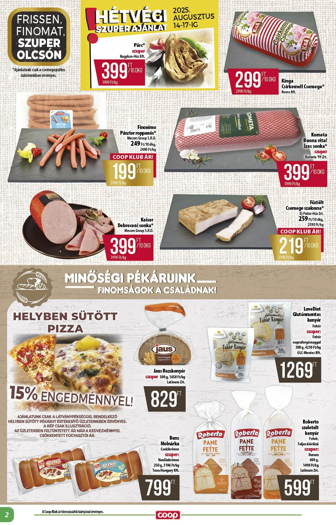 Coop akciós újság Alföld 08.14–08.19 – 9. oldal