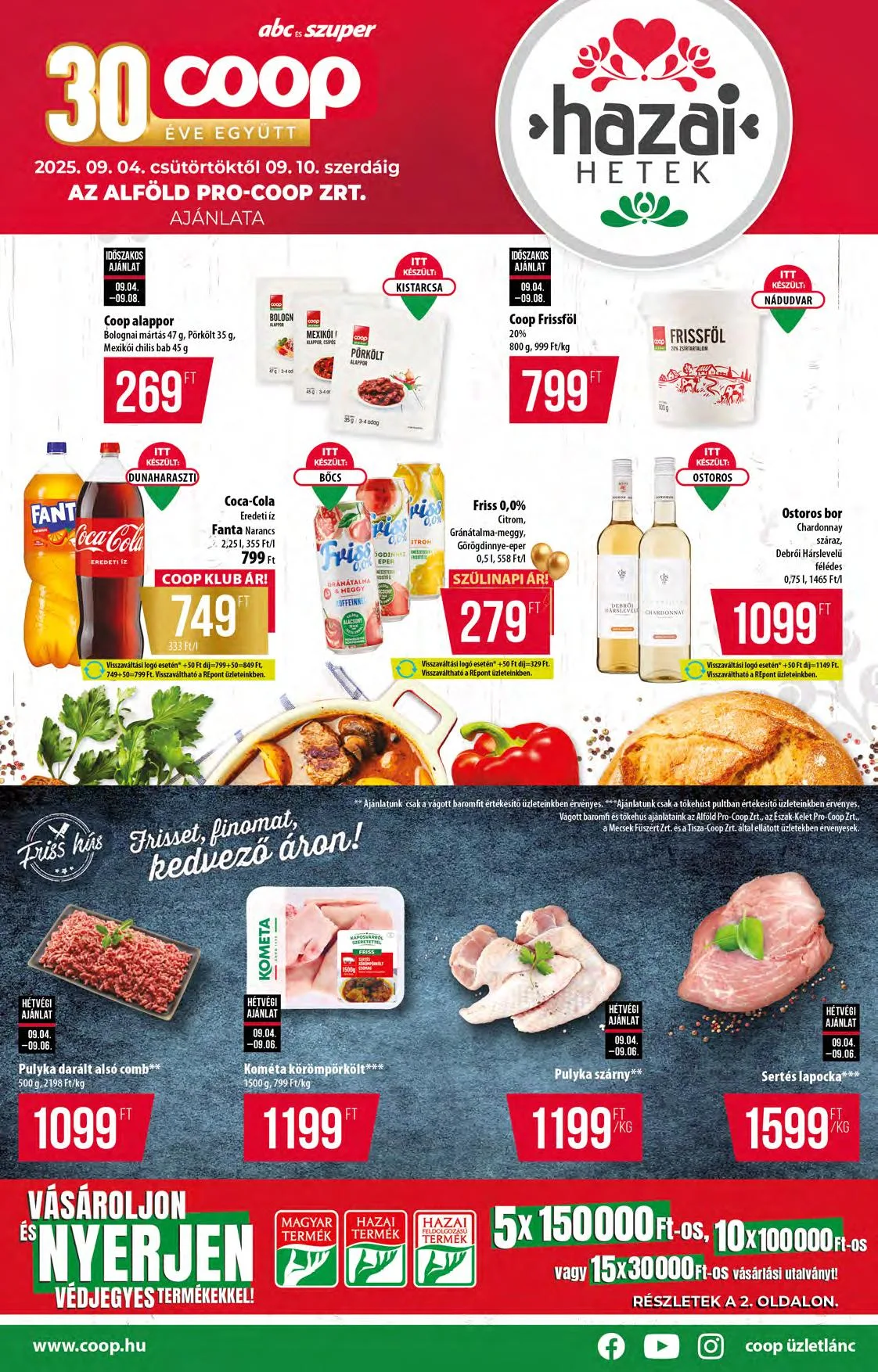 Coop akciós újság Alföld 09.04–09.10
