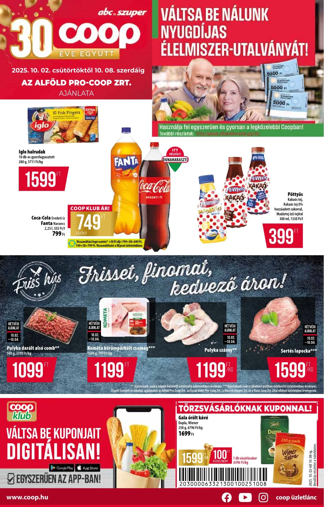 Coop akciós újság Alföld 10.02–10.08