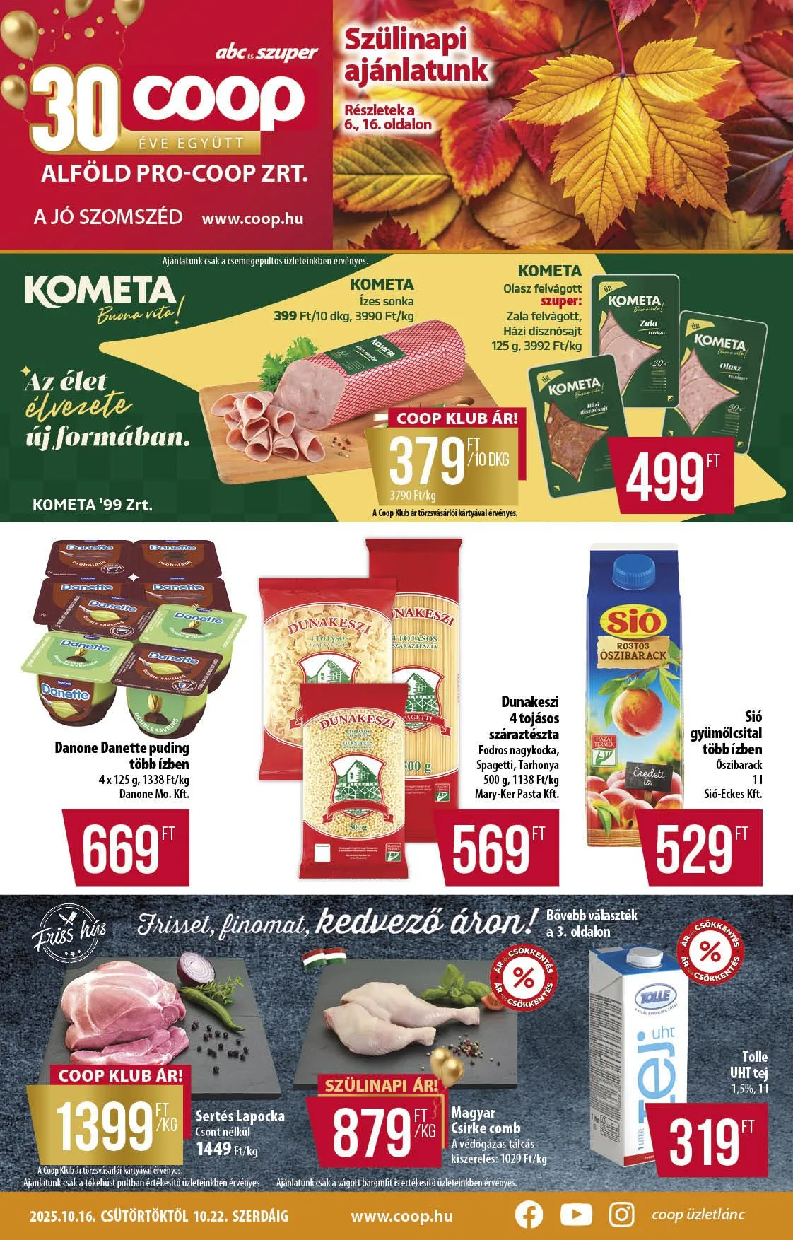 Coop akciós újság Alföld 10.16–10.22