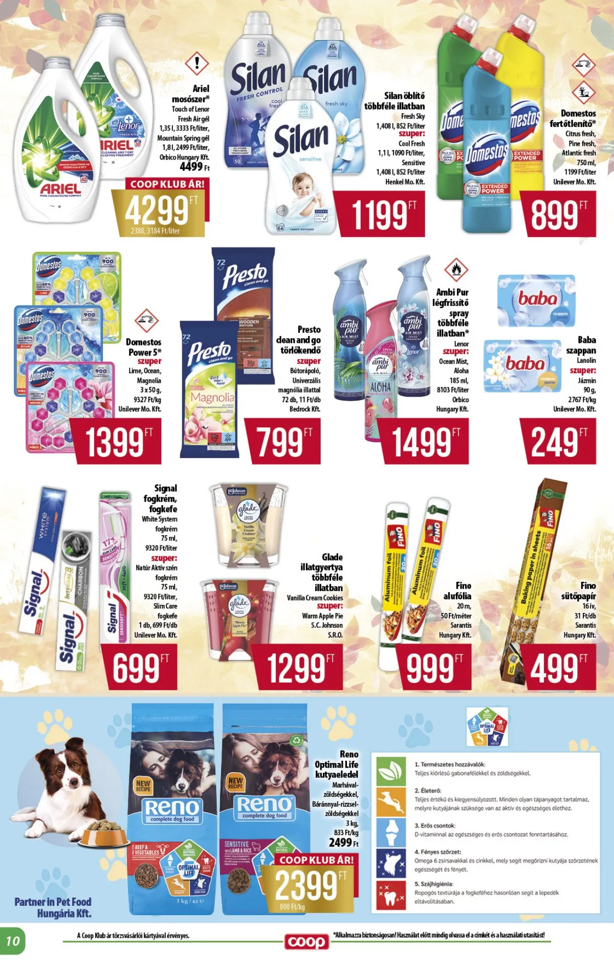 Coop akciós újság Alföld 10.24–10.29 – 10. oldal