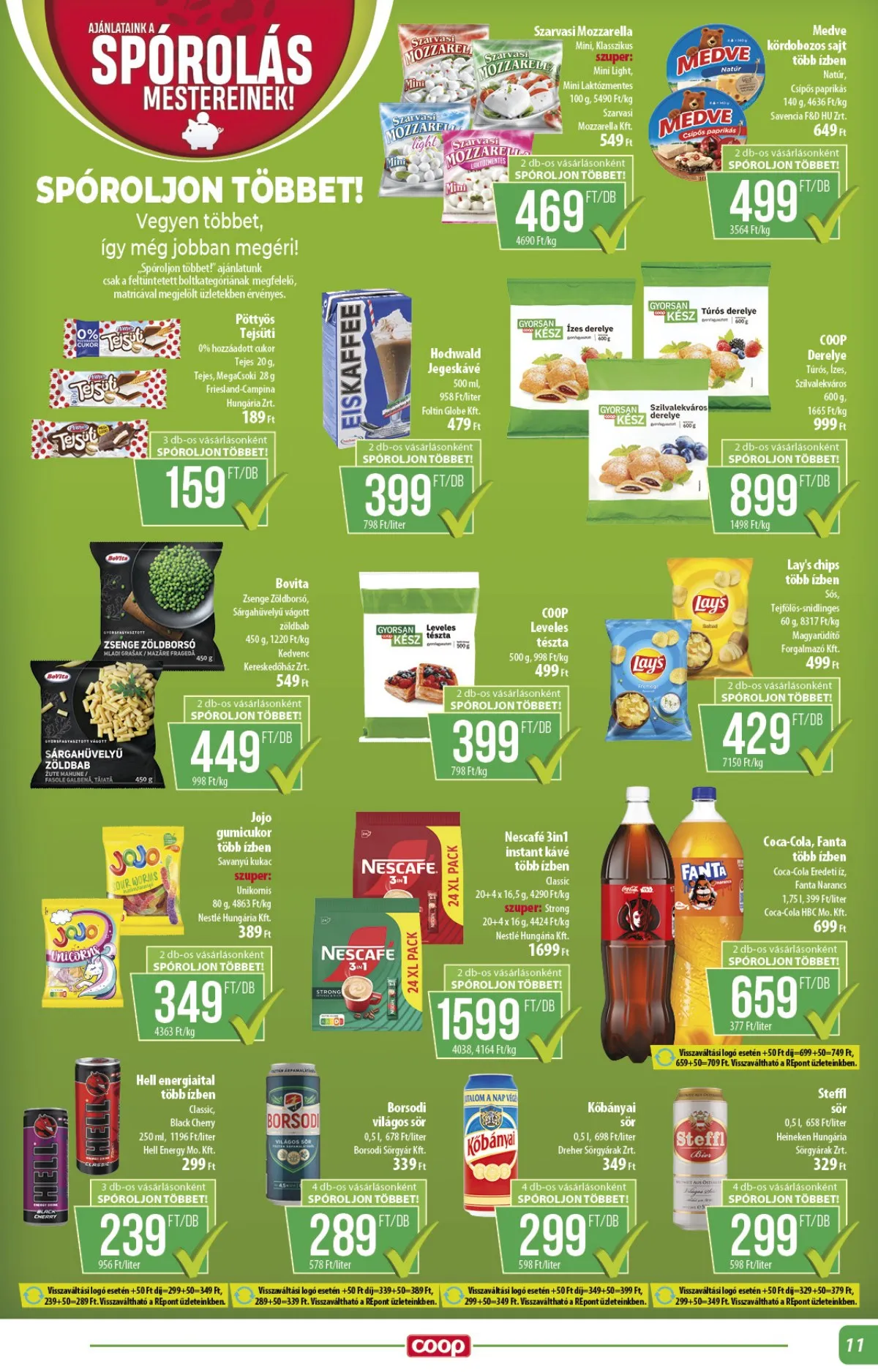 Coop akciós újság Alföld 10.24–10.29 – 11. oldal