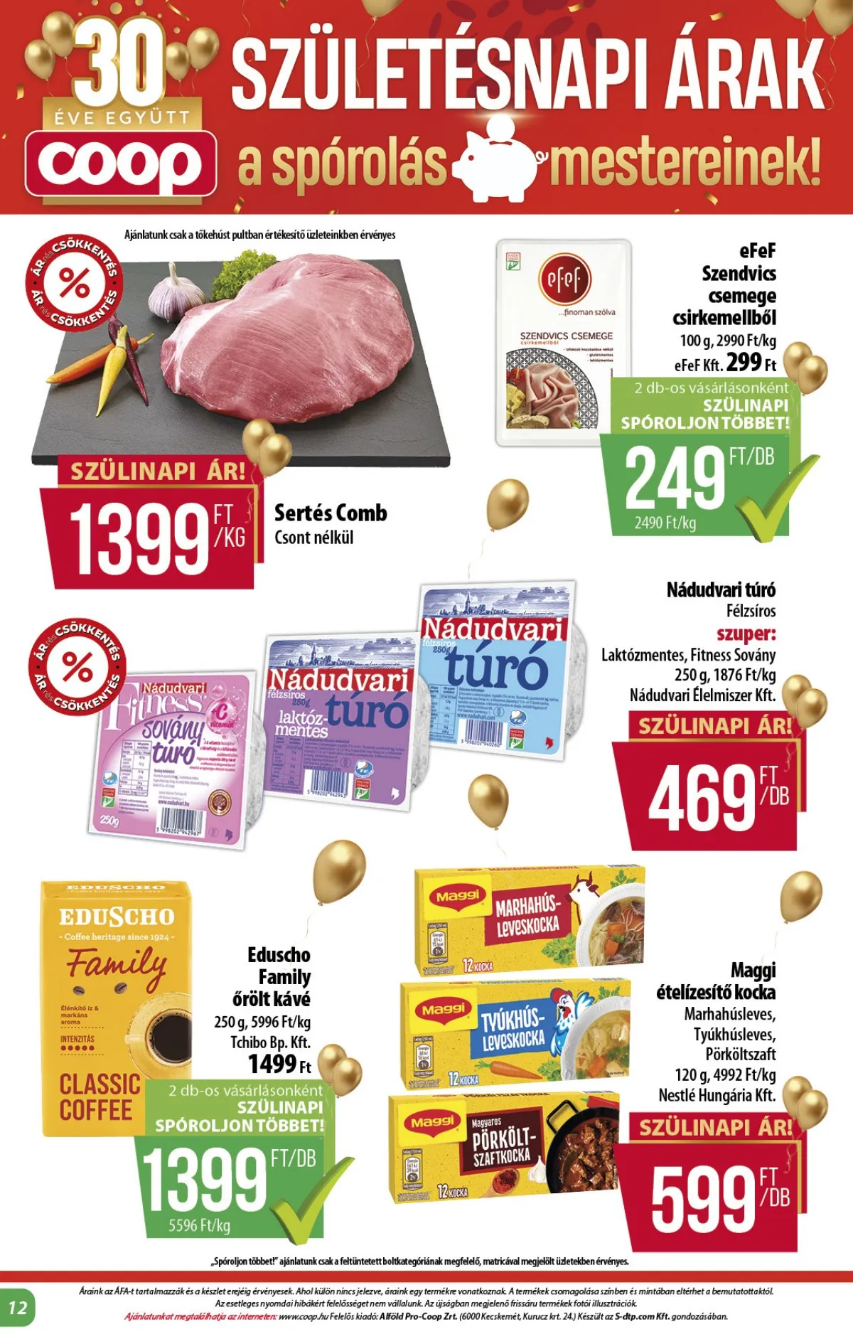 Coop akciós újság Alföld 10.24–10.29 – 12. oldal