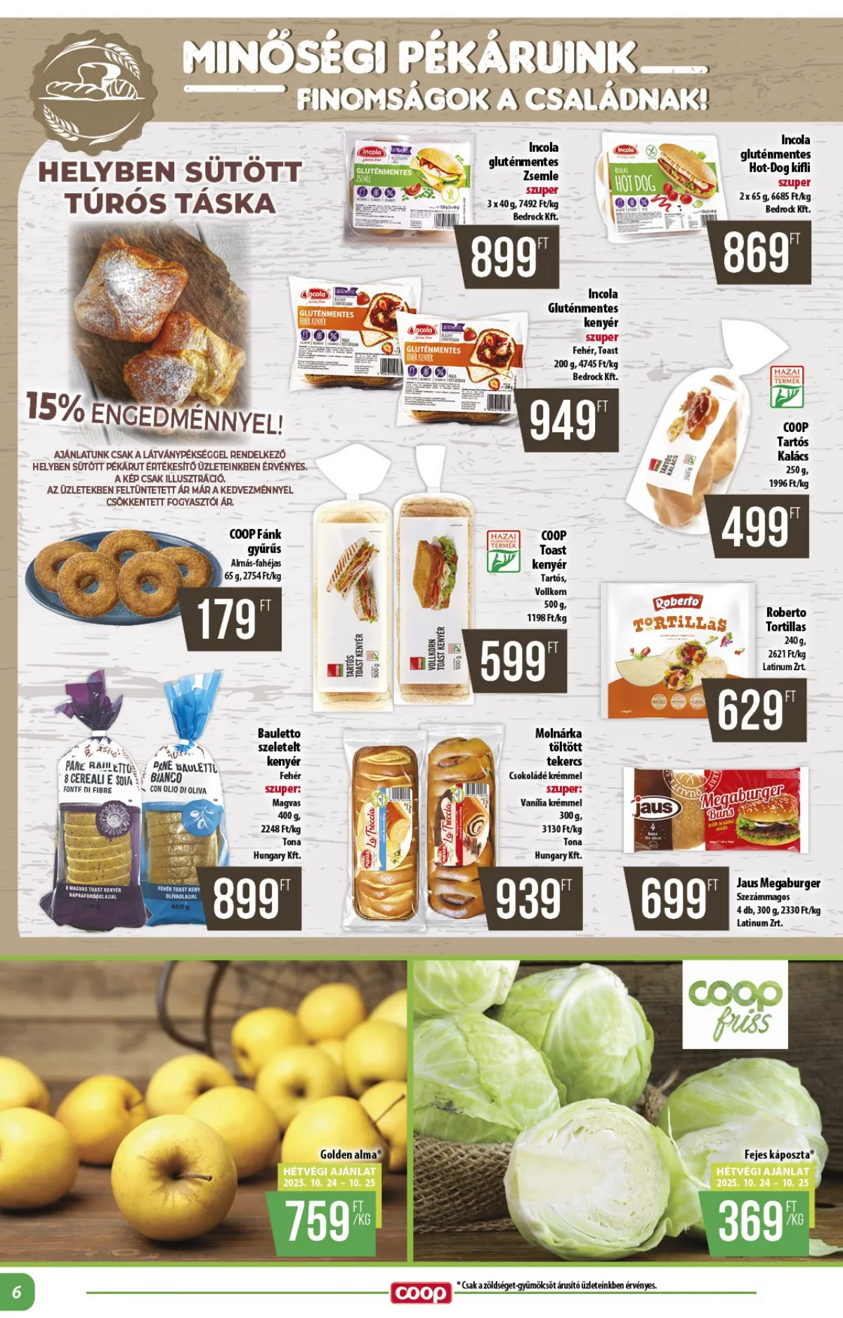 Coop akciós újság Alföld 10.24–10.29 – 6. oldal