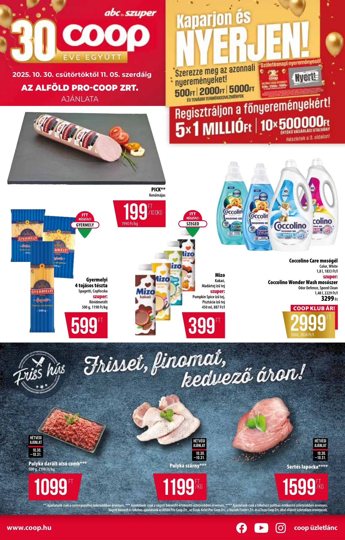 Coop akciós újság Alföld 10.30–11.05