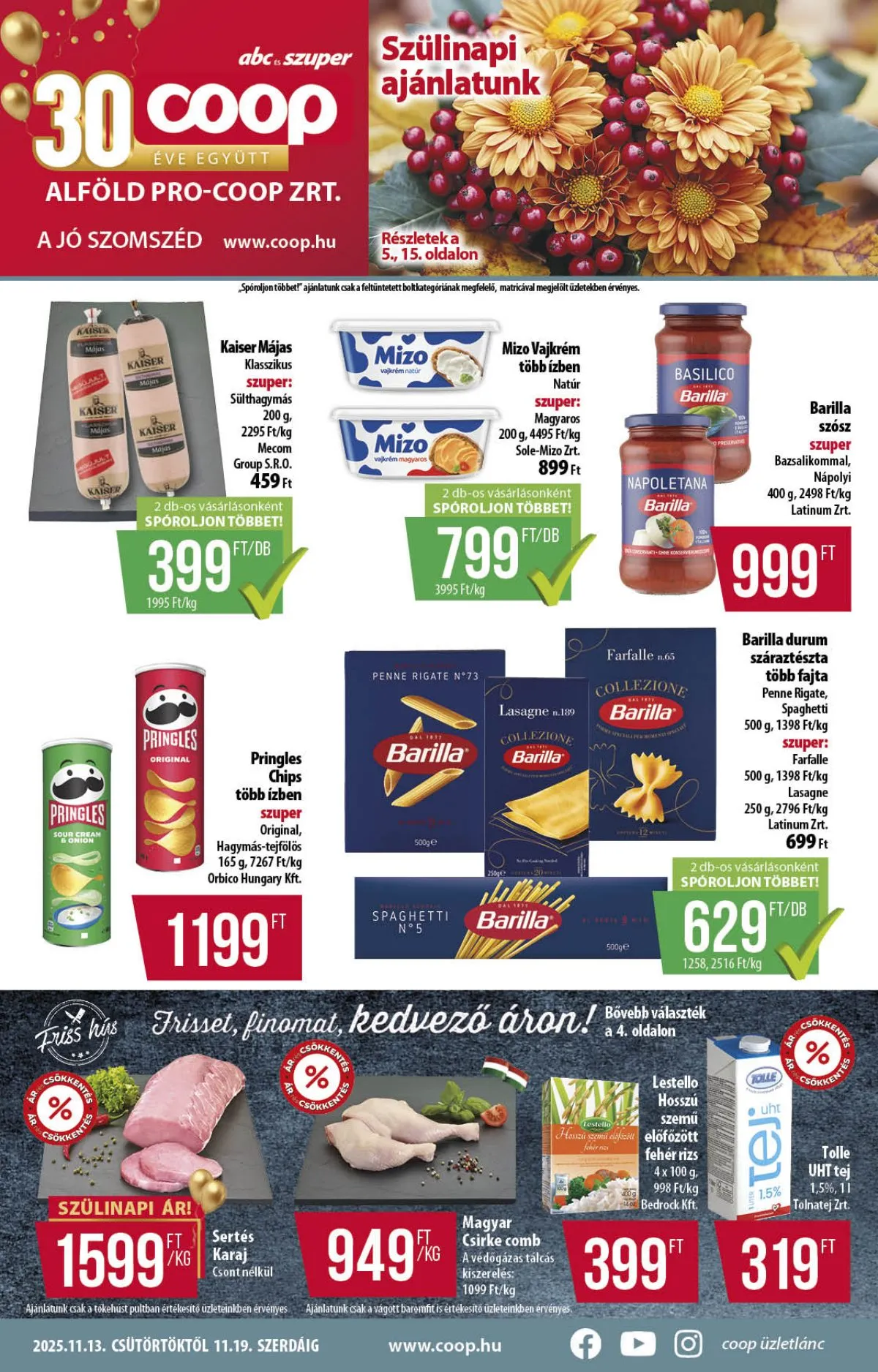 Coop akciós újság Alföld 11.13–11.19