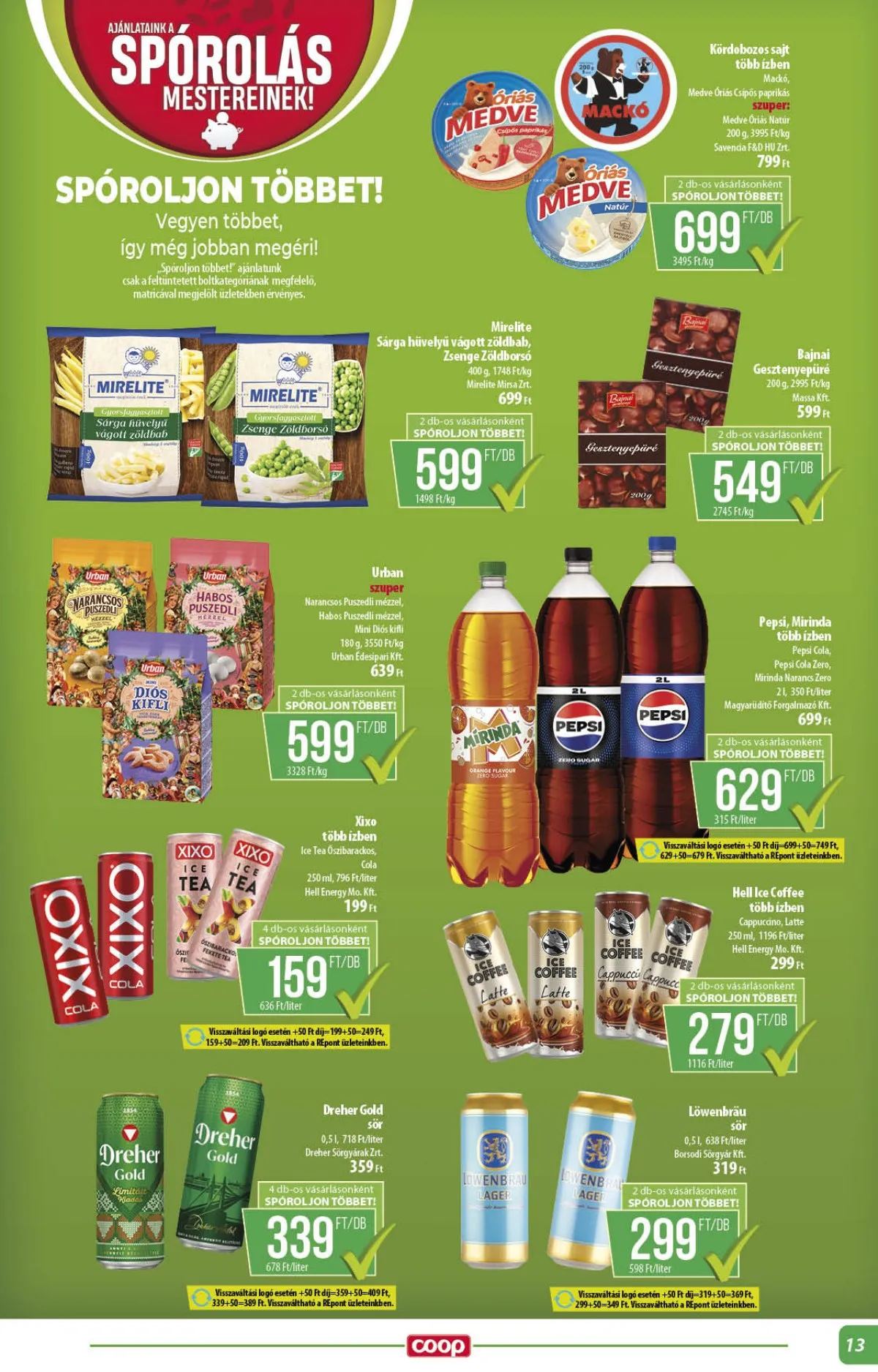 Coop akciós újság Alföld 11.13–11.19 – 13. oldal