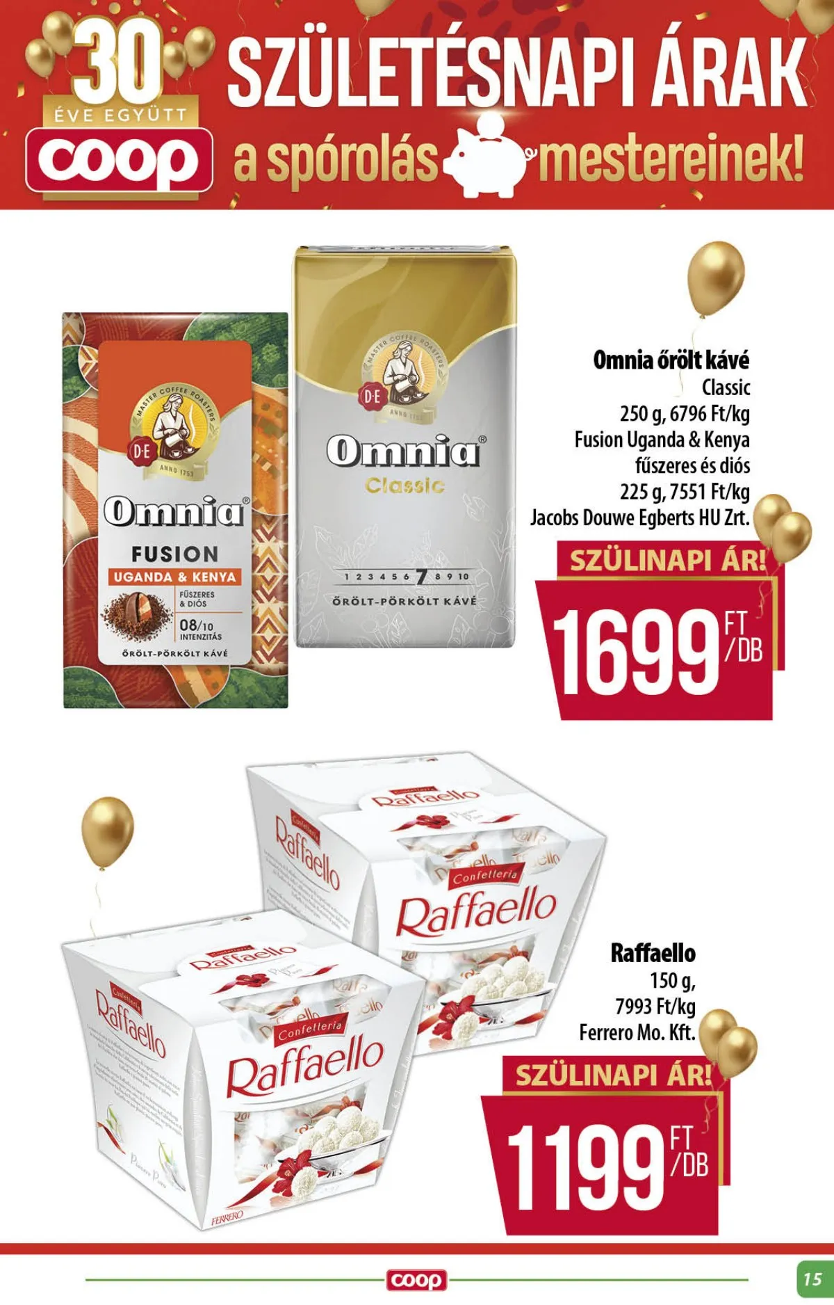 Coop akciós újság Alföld 11.13–11.19 – 15. oldal