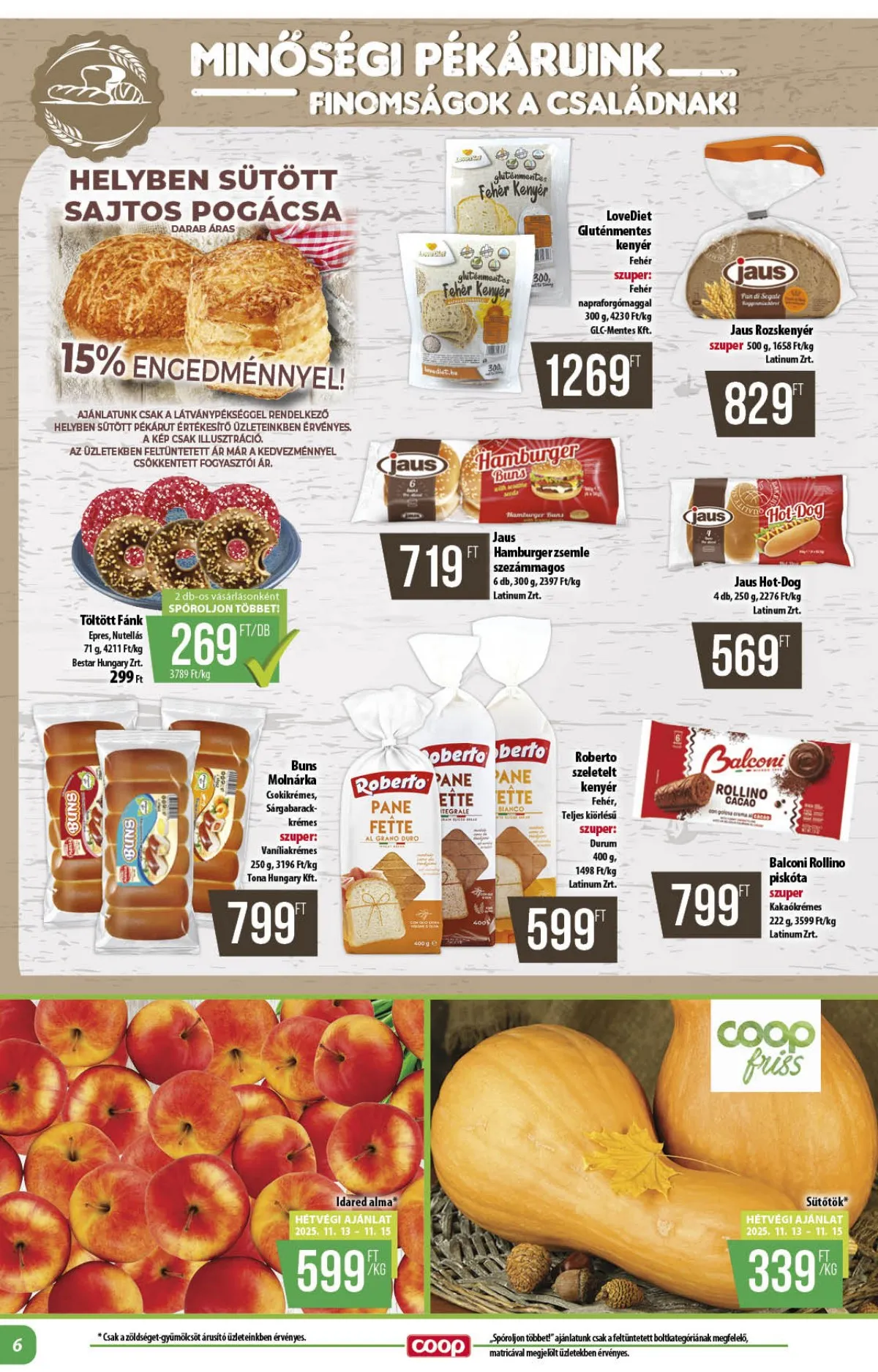 Coop akciós újság Alföld 11.13–11.19 – 6. oldal