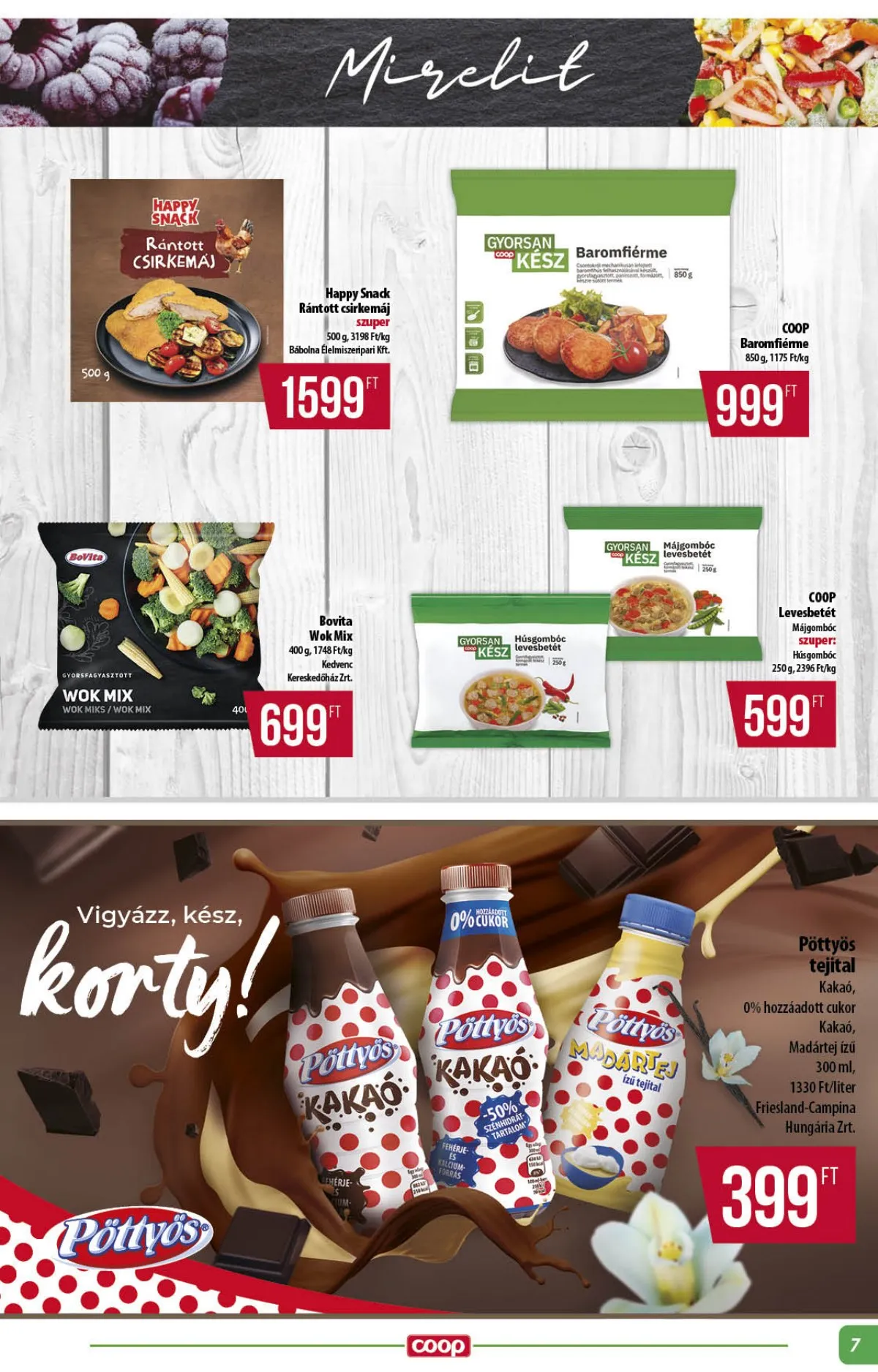 Coop akciós újság Alföld 11.13–11.19 – 7. oldal