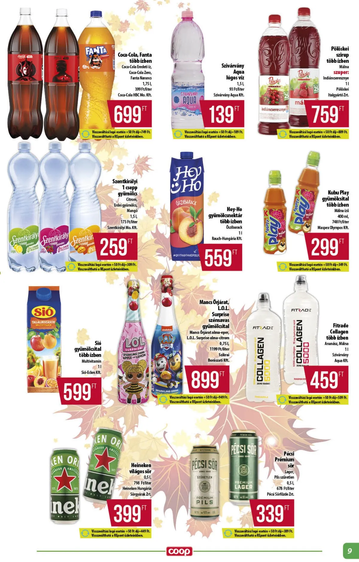 Coop akciós újság Alföld 11.13–11.19 – 9. oldal