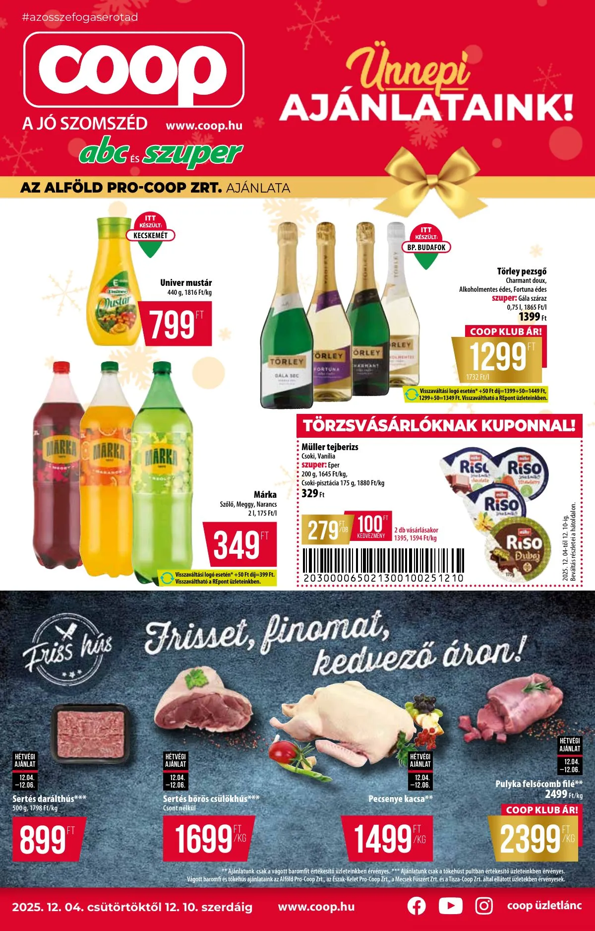Coop akciós újság Alföld 12.04–12.10