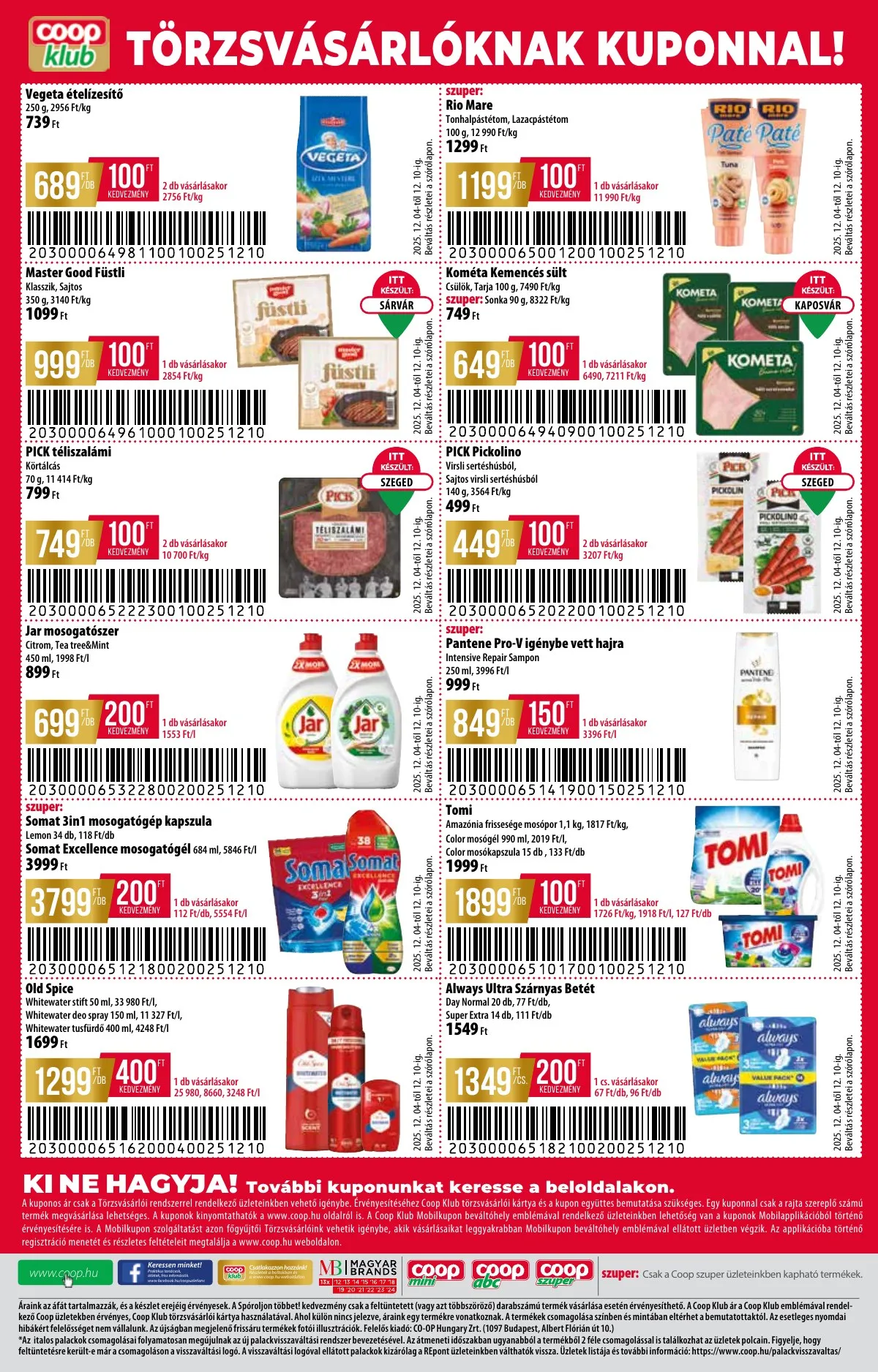 Coop akciós újság Alföld 12.04–12.10 – 12. oldal