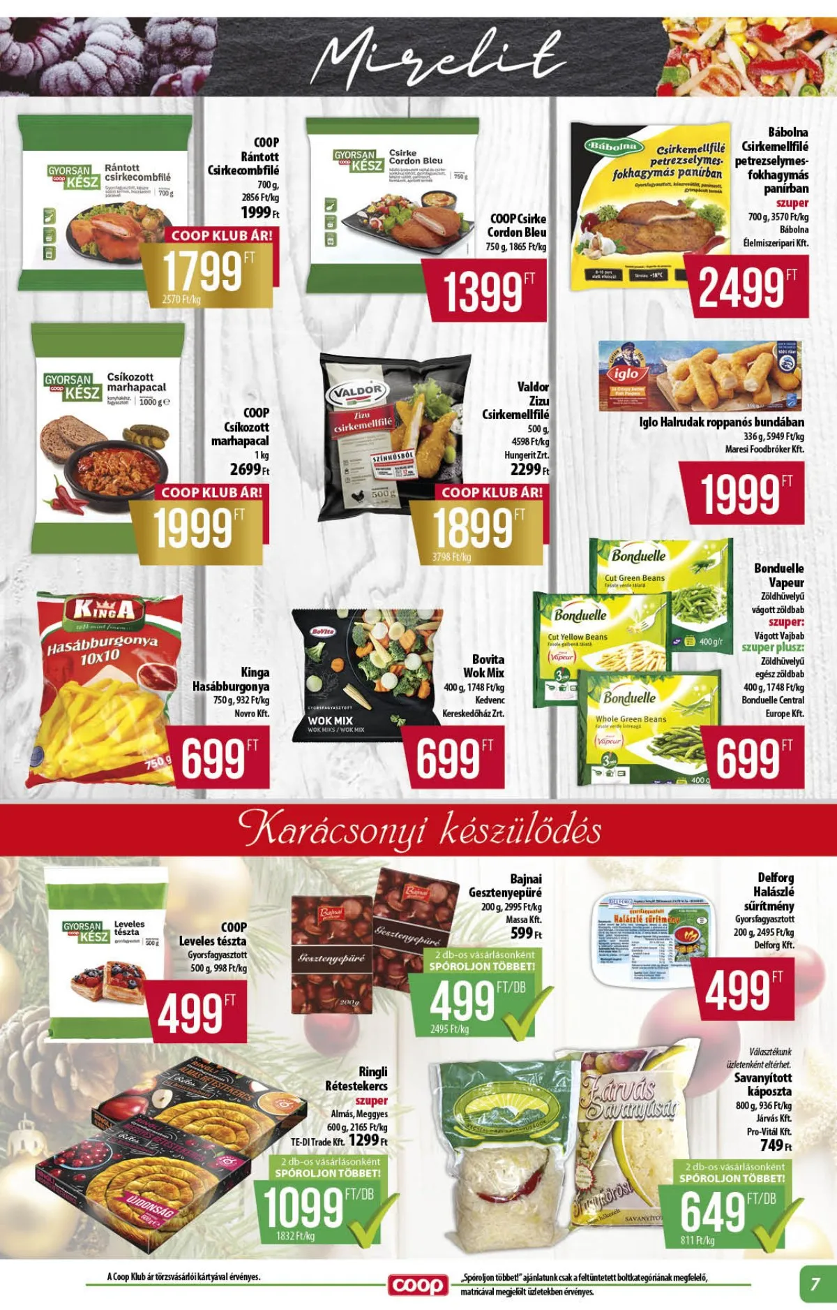 Coop akciós újság Alföld 12.11–12.17 – 7. oldal