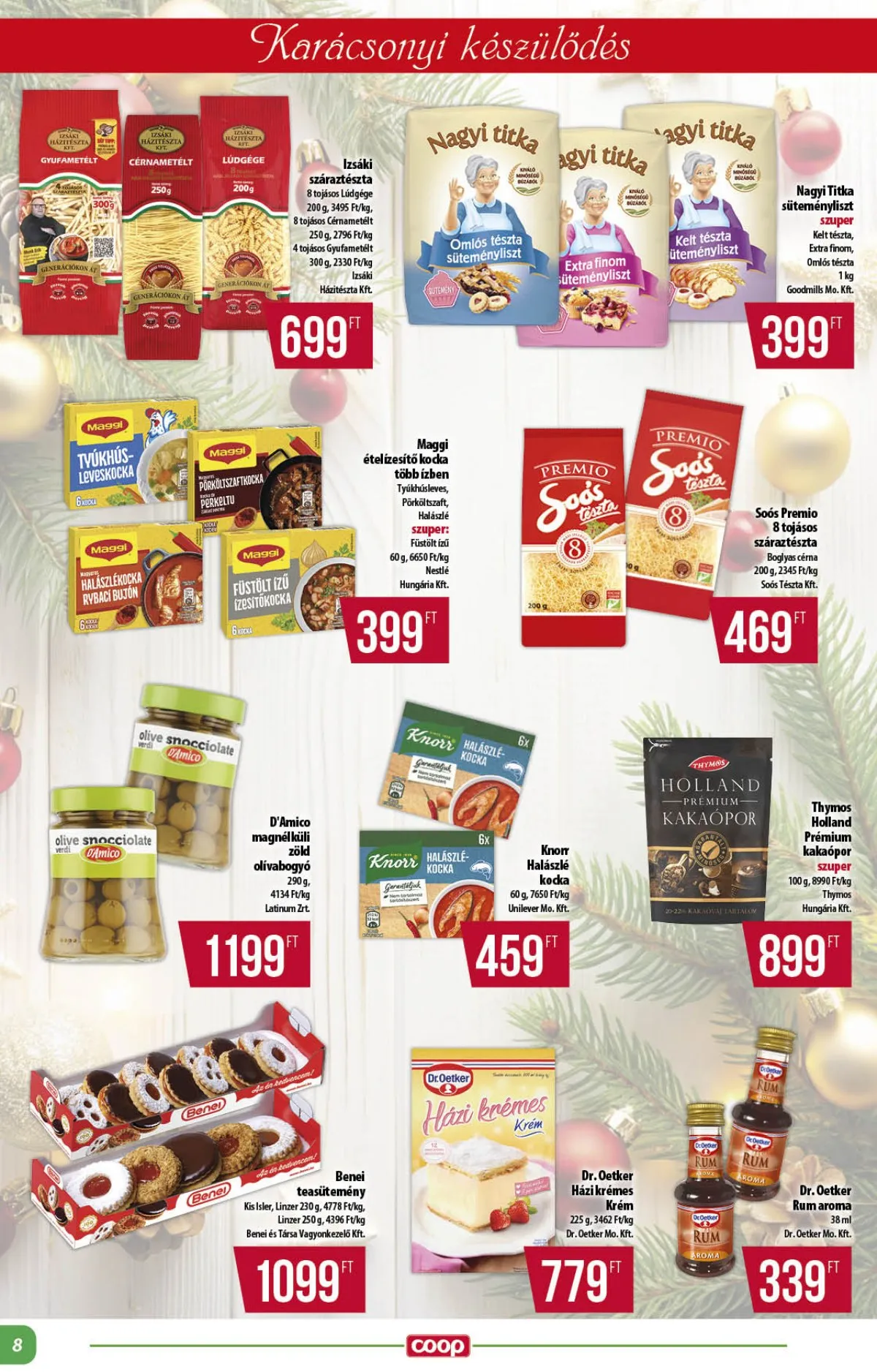 Coop akciós újság Alföld 12.11–12.17 – 8. oldal