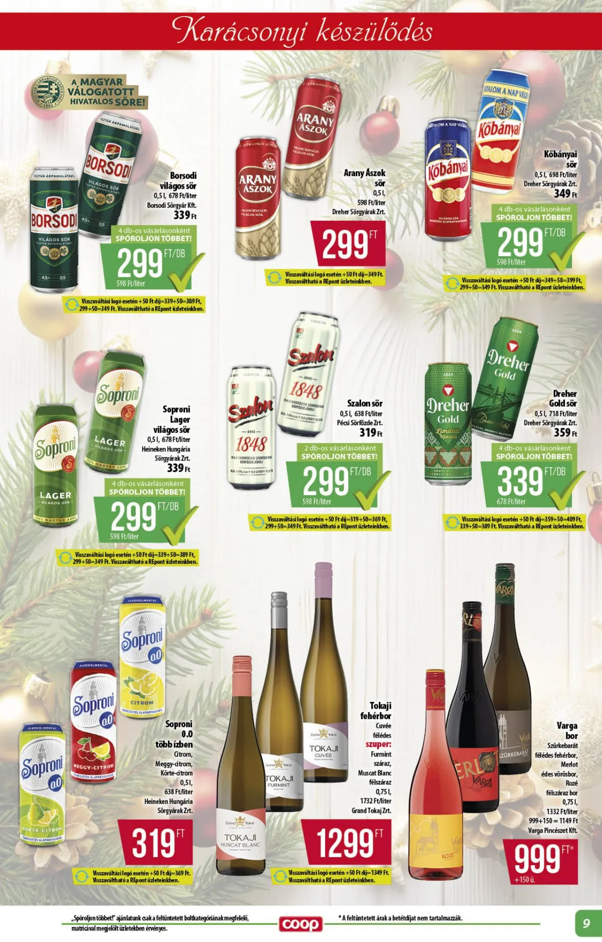 Coop akciós újság Alföld 12.11–12.17 – 9. oldal