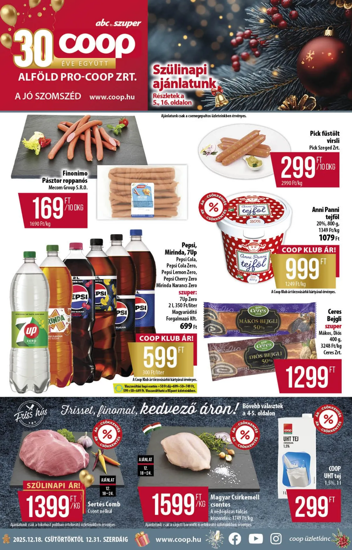 Coop akciós újság Alföld 12.18–12.31