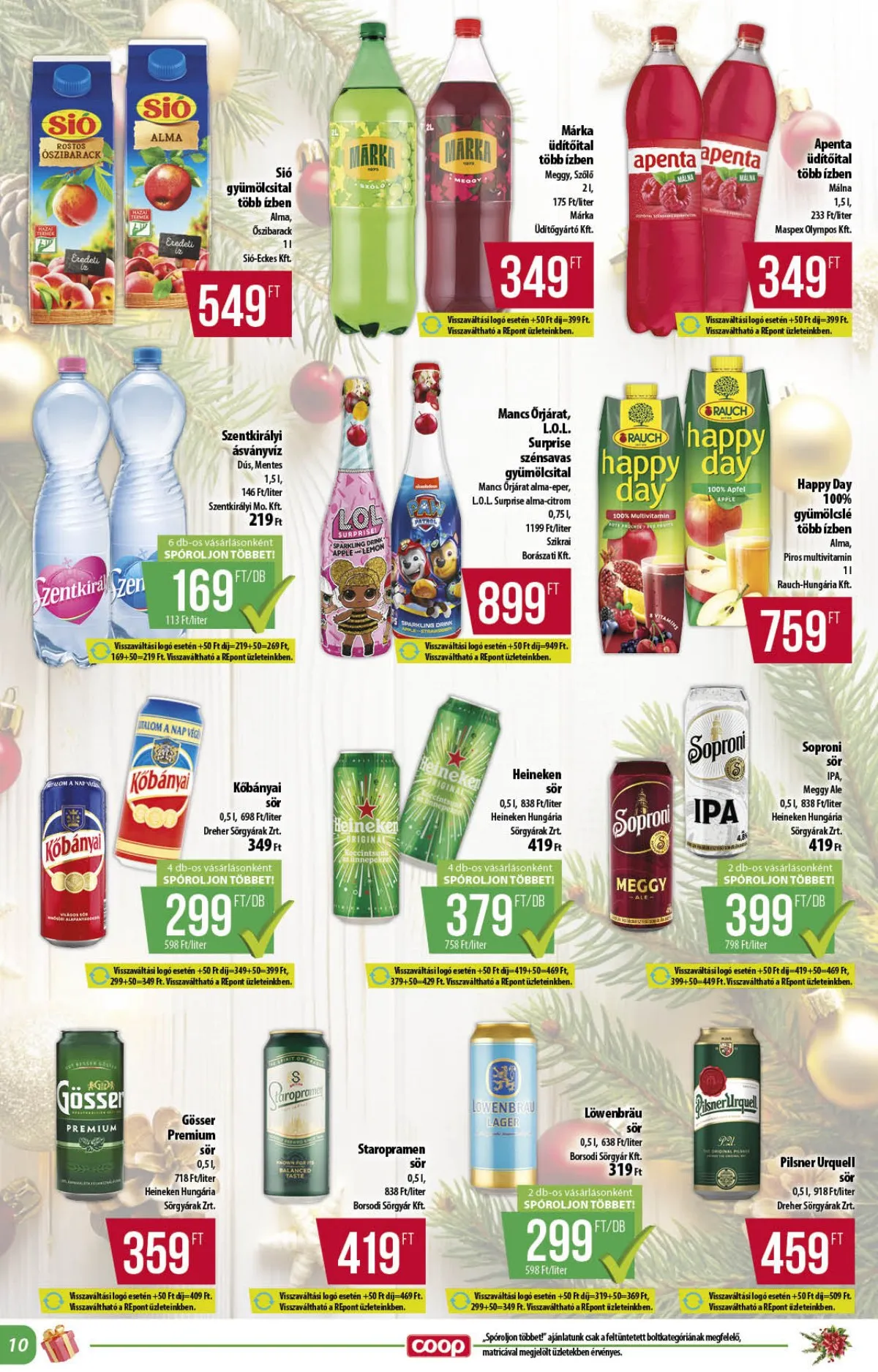 Coop akciós újság Alföld 12.18–12.31 – 10. oldal