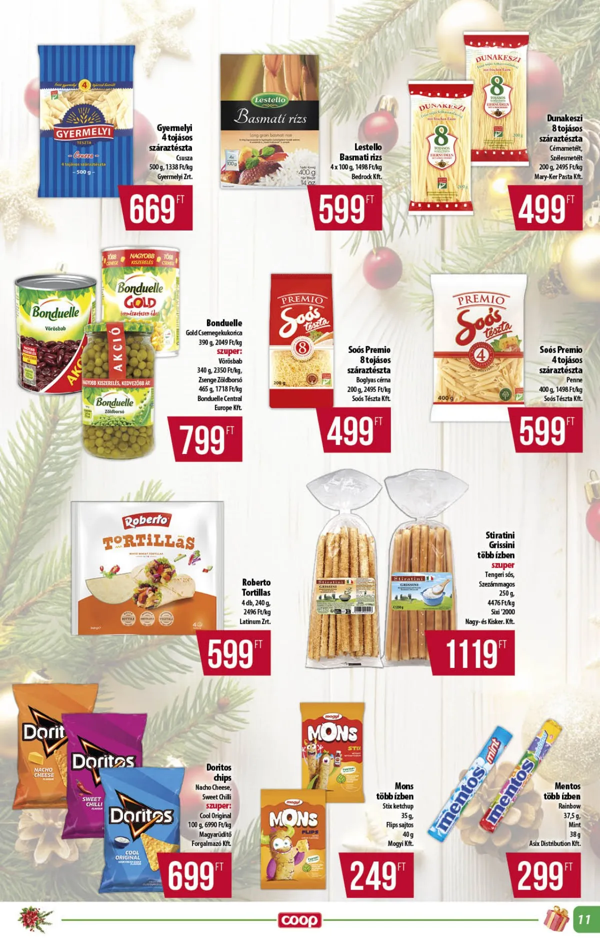 Coop akciós újság Alföld 12.18–12.31 – 11. oldal