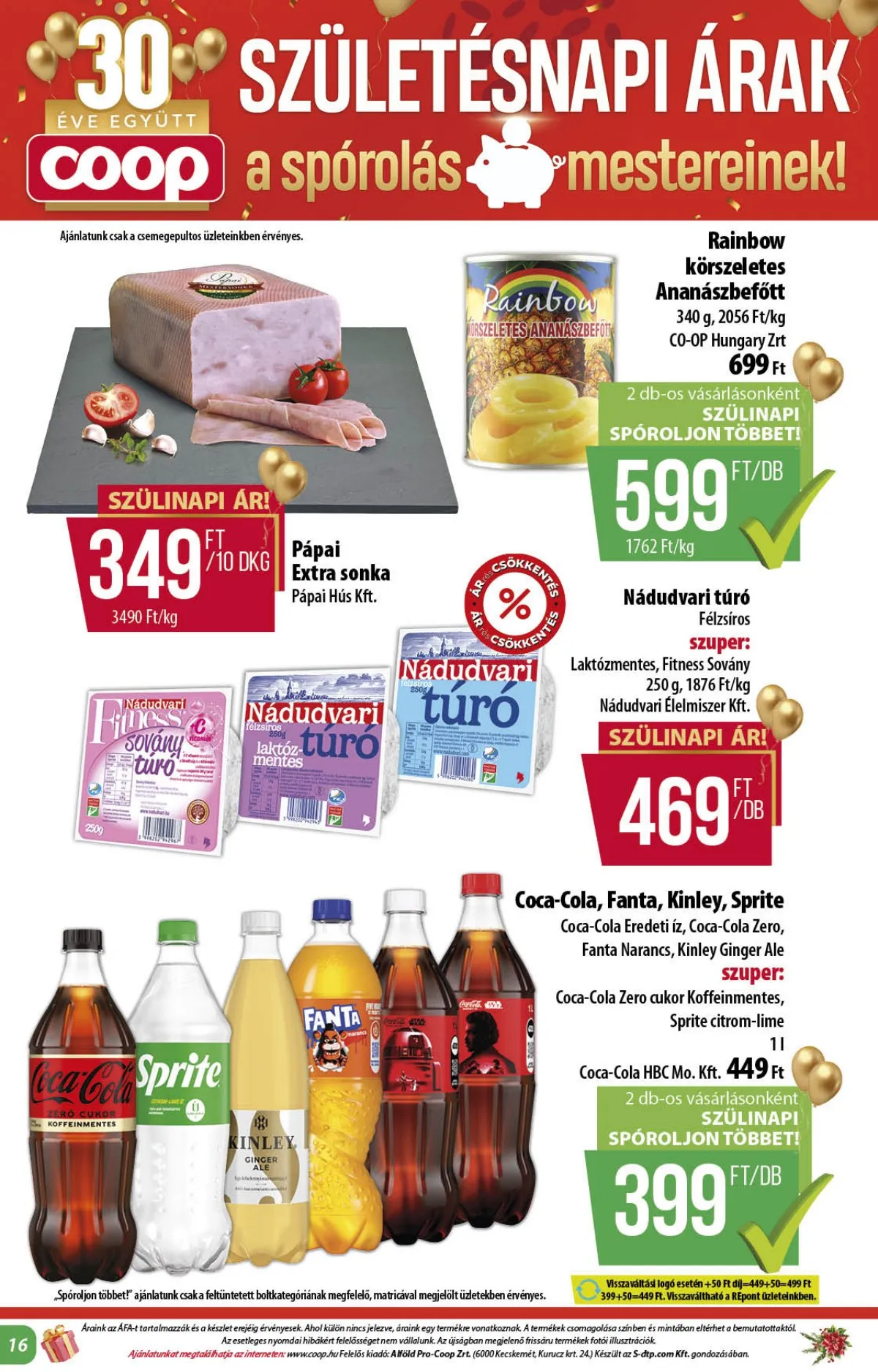 Coop akciós újság Alföld 12.18–12.31 – 16. oldal