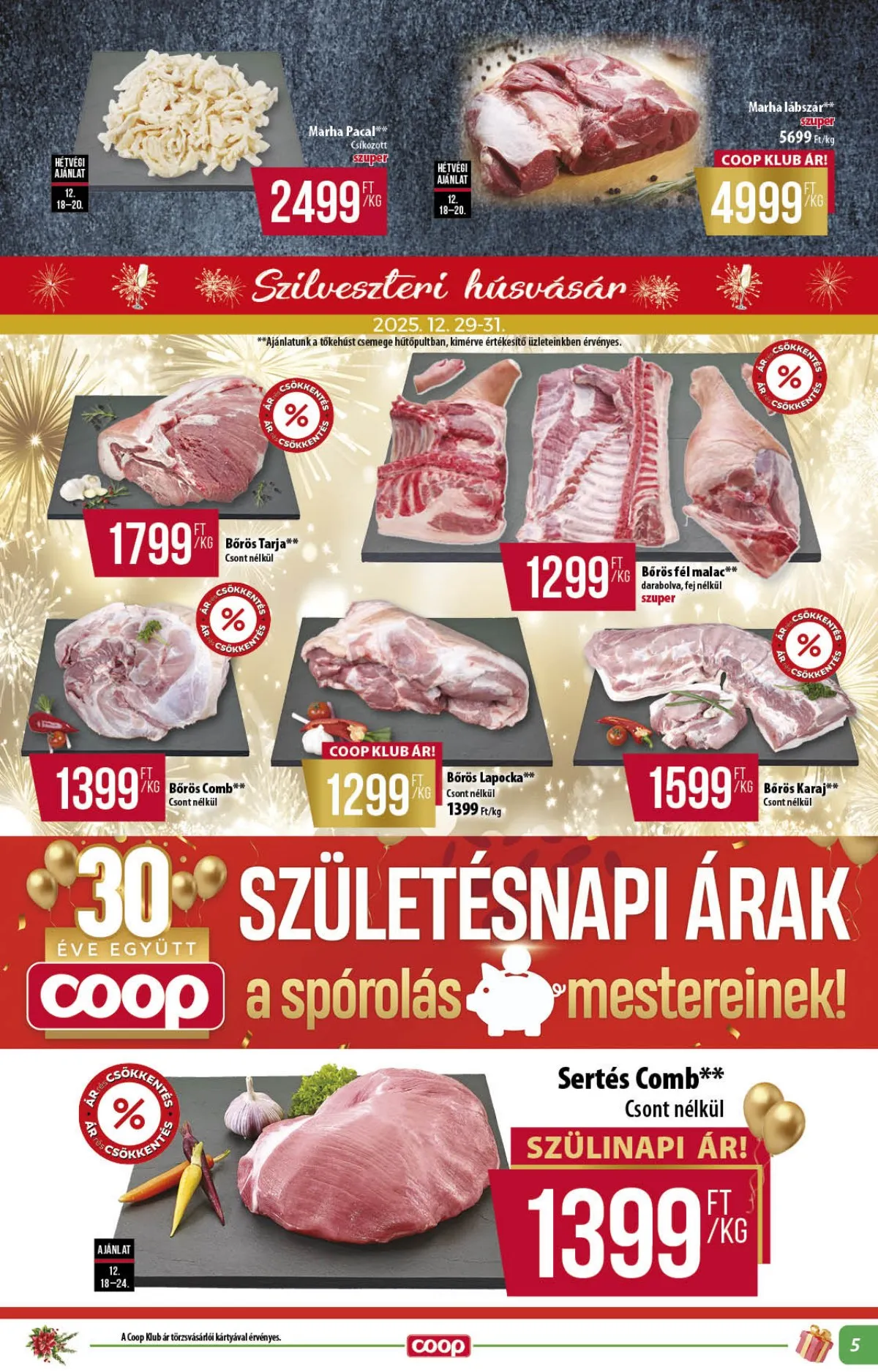 Coop akciós újság Alföld 12.18–12.31 – 5. oldal