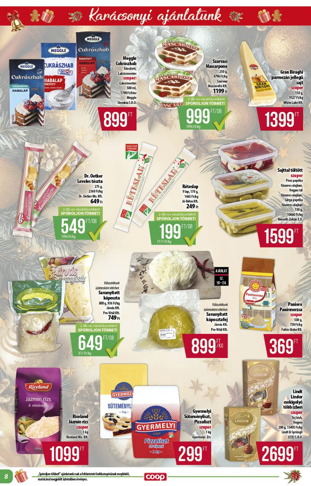Coop akciós újság Alföld 12.18–12.31 – 8. oldal