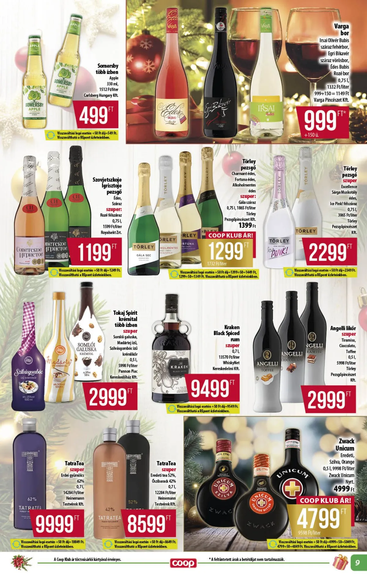 Coop akciós újság Alföld 12.18–12.31 – 9. oldal