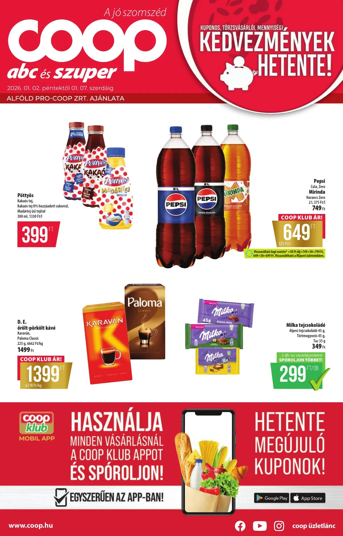 Coop akciós újság Alföld 01.02–01.07