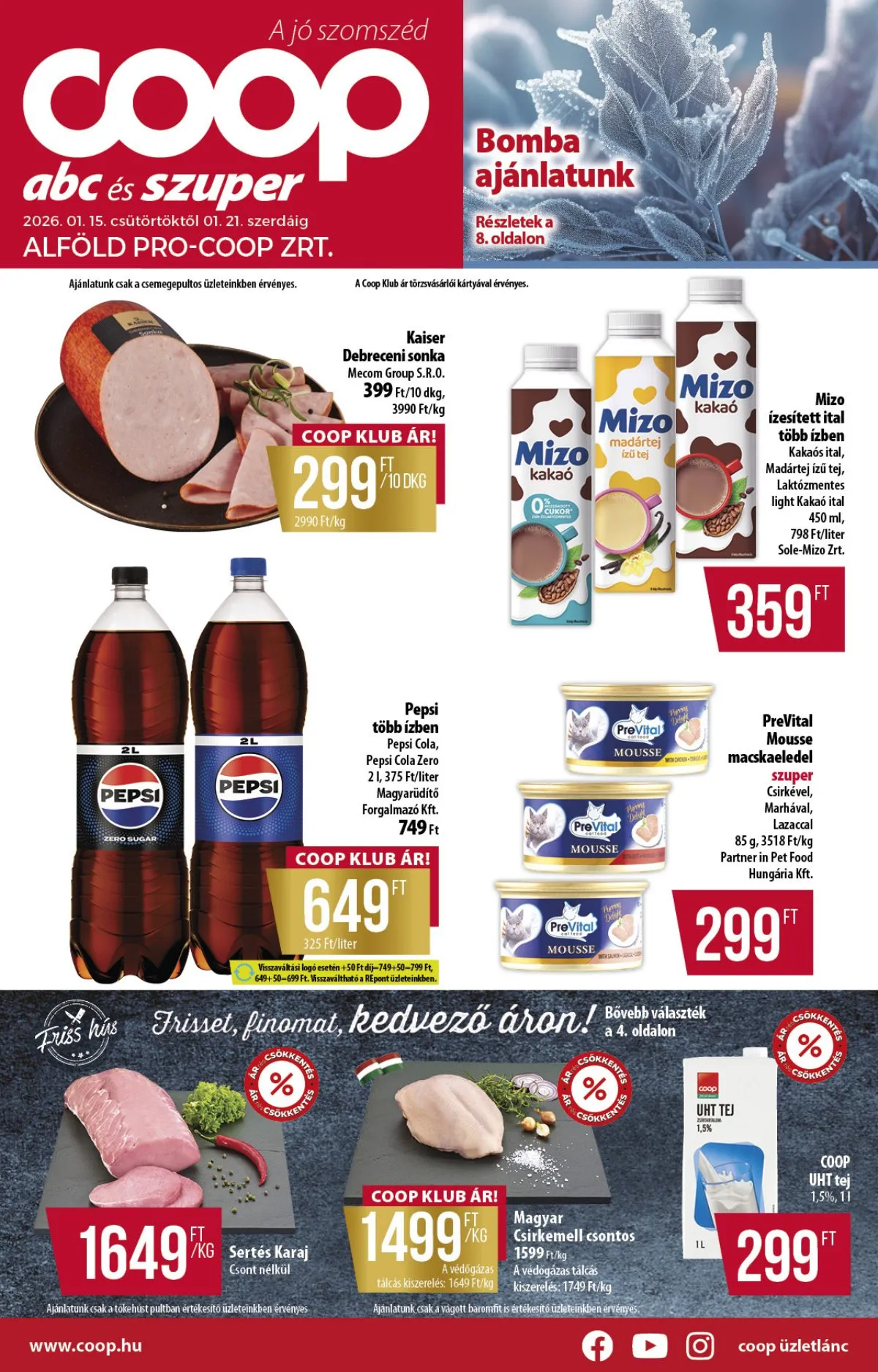 Coop akciós újság Alföld 01.15–01.21