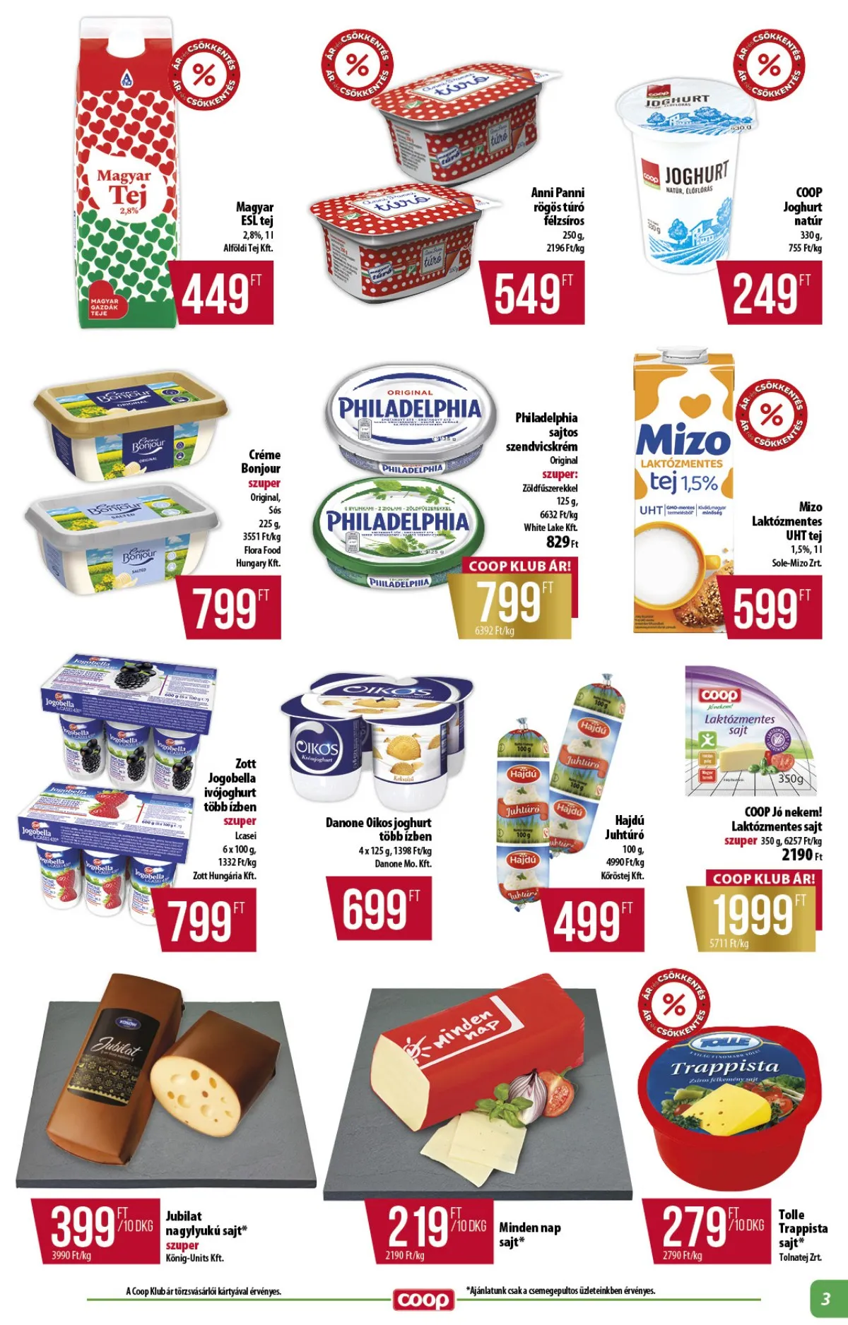 Coop akciós újság Alföld 01.15–01.21 – 3. oldal