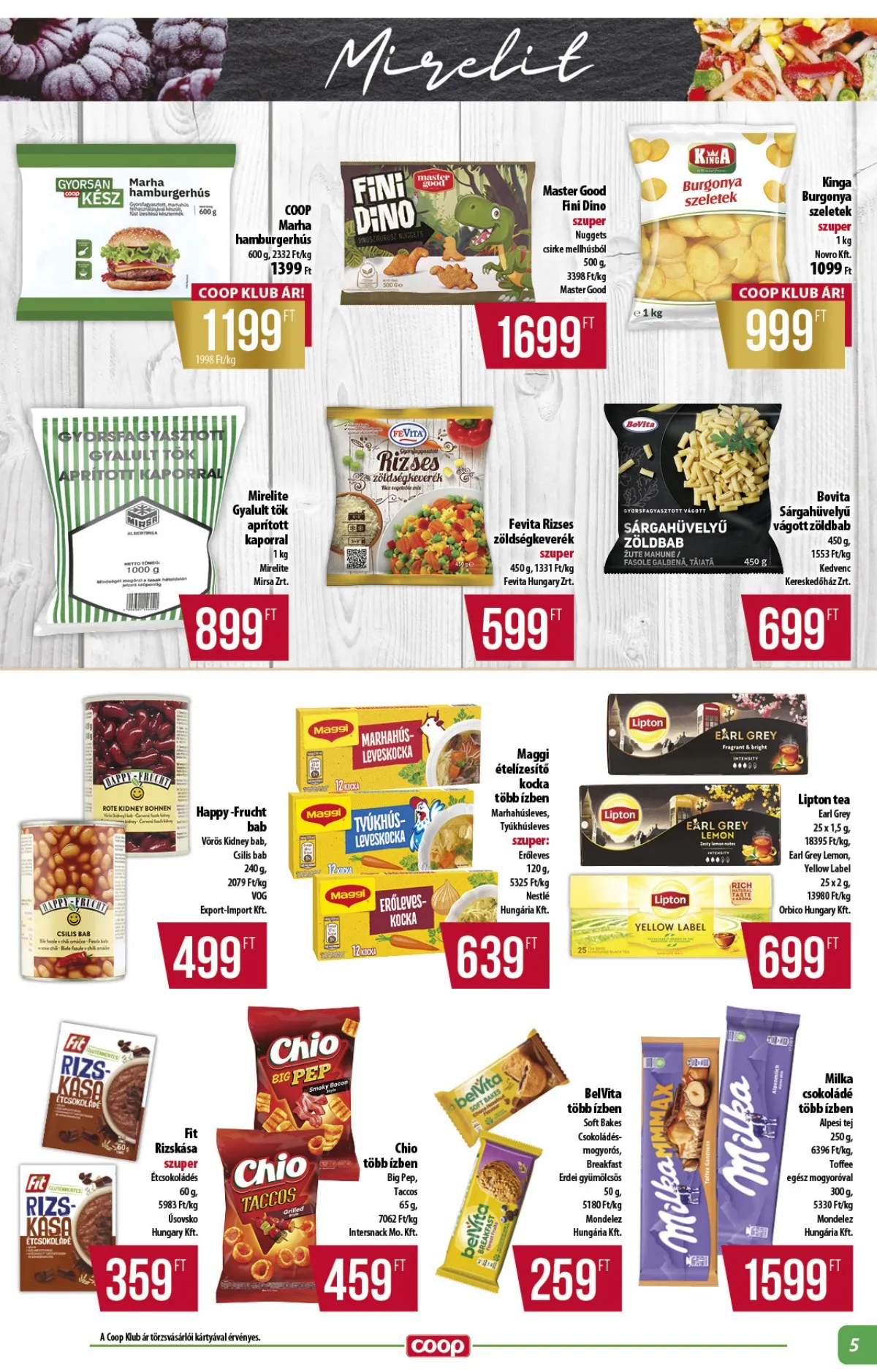 Coop akciós újság Alföld 01.15–01.21 – 5. oldal