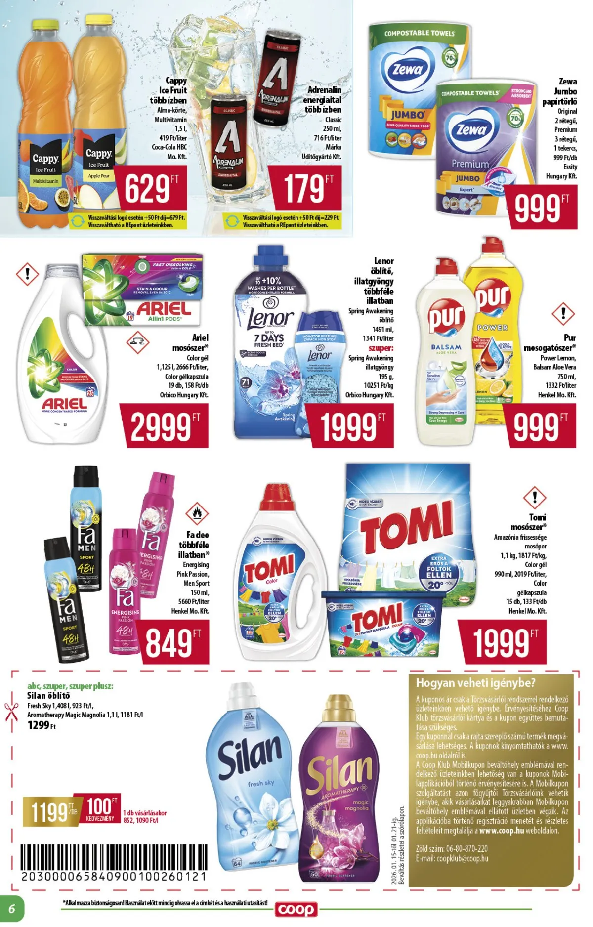 Coop akciós újság Alföld 01.15–01.21 – 6. oldal