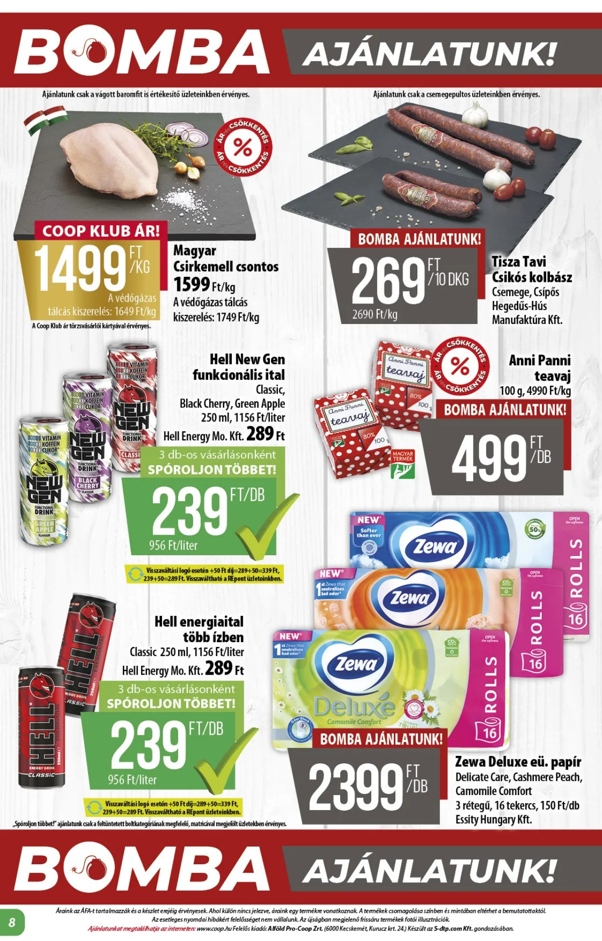Coop akciós újság Alföld 01.15–01.21 – 8. oldal