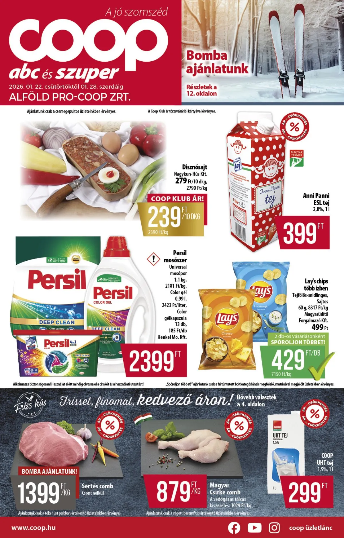 Coop akciós újság Alföld 01.22–01.28