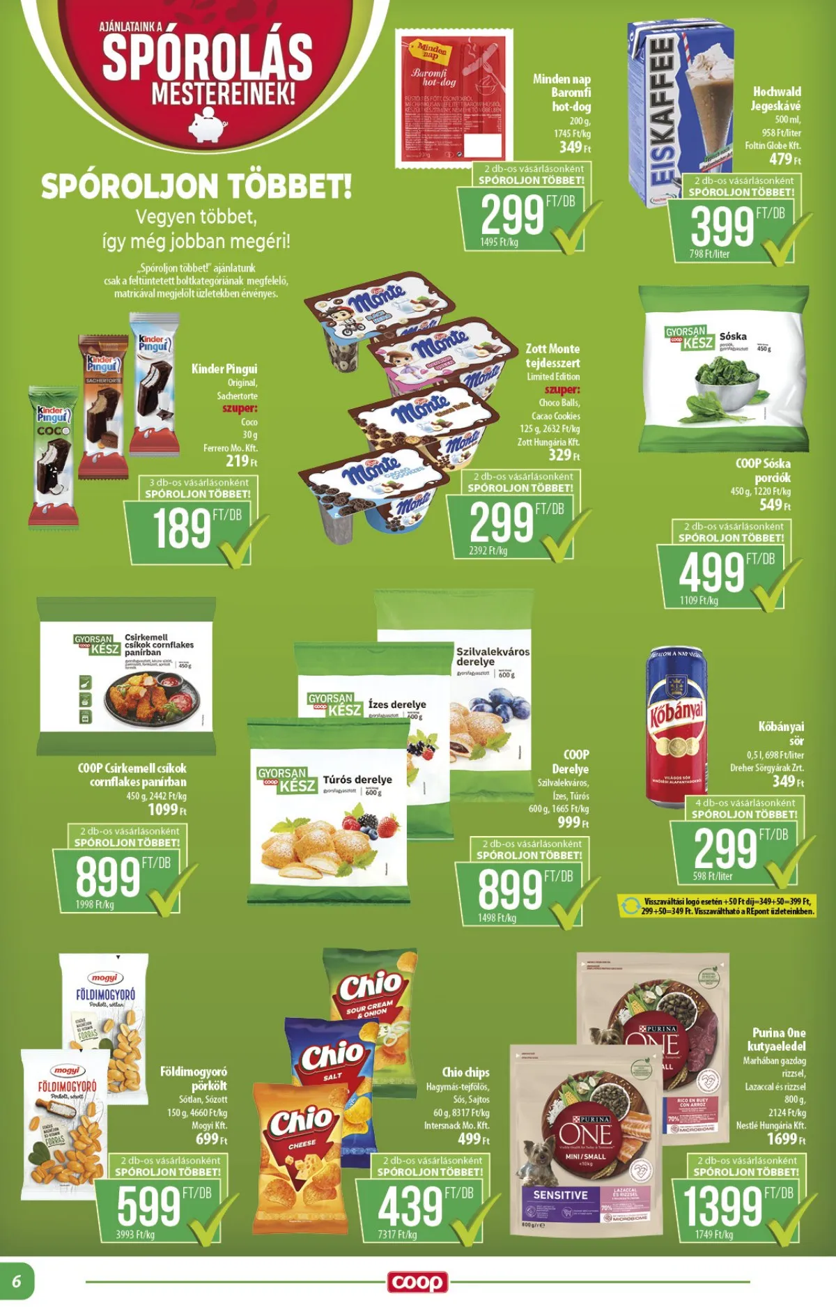 Coop akciós újság Alföld 01.22–01.28 – 6. oldal
