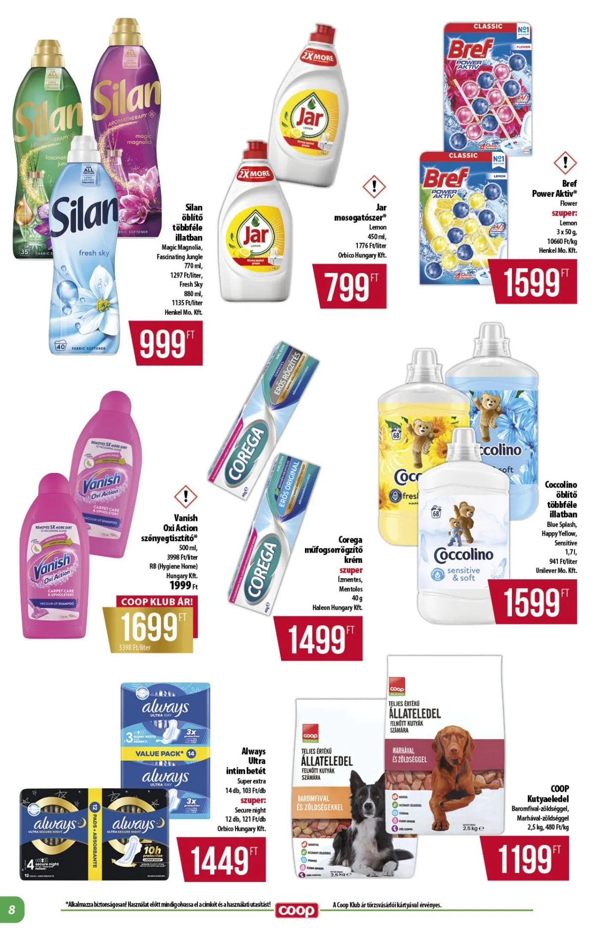 Coop akciós újság Alföld 01.22–01.28 – 8. oldal